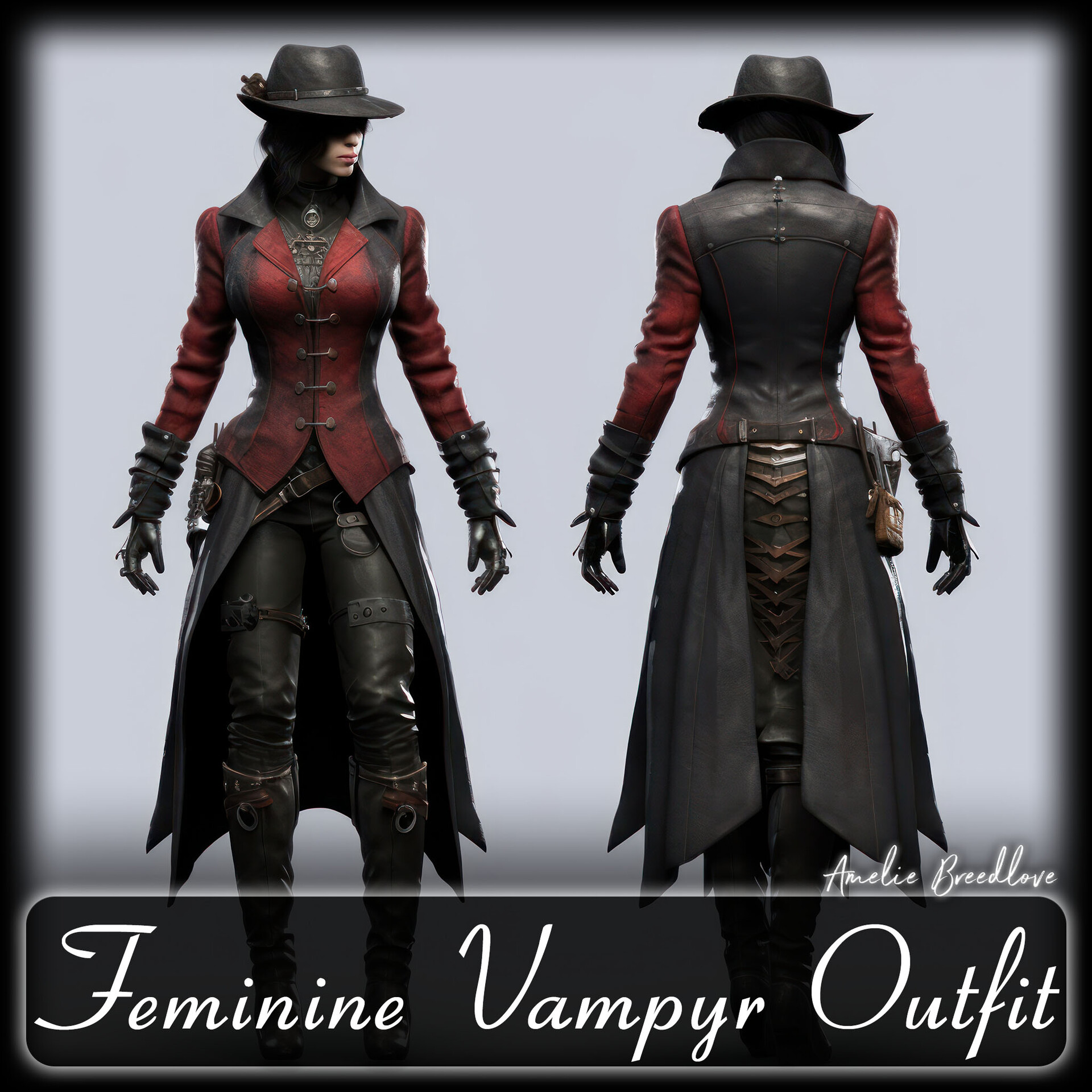 ArtStation - 200 Feminine Vampyr Outfit Reference Pack | 4K | v.200