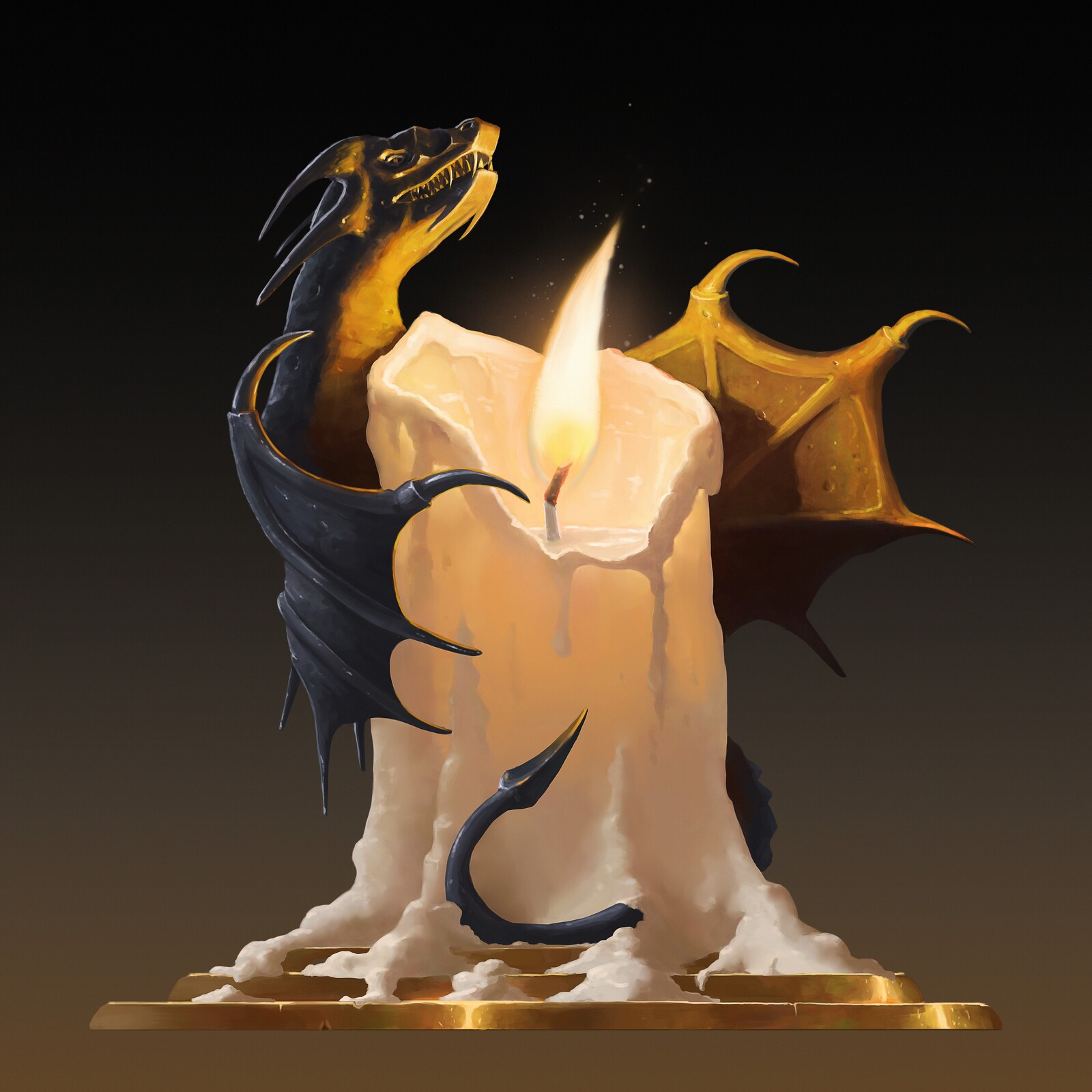 Dragonfire Candlestick