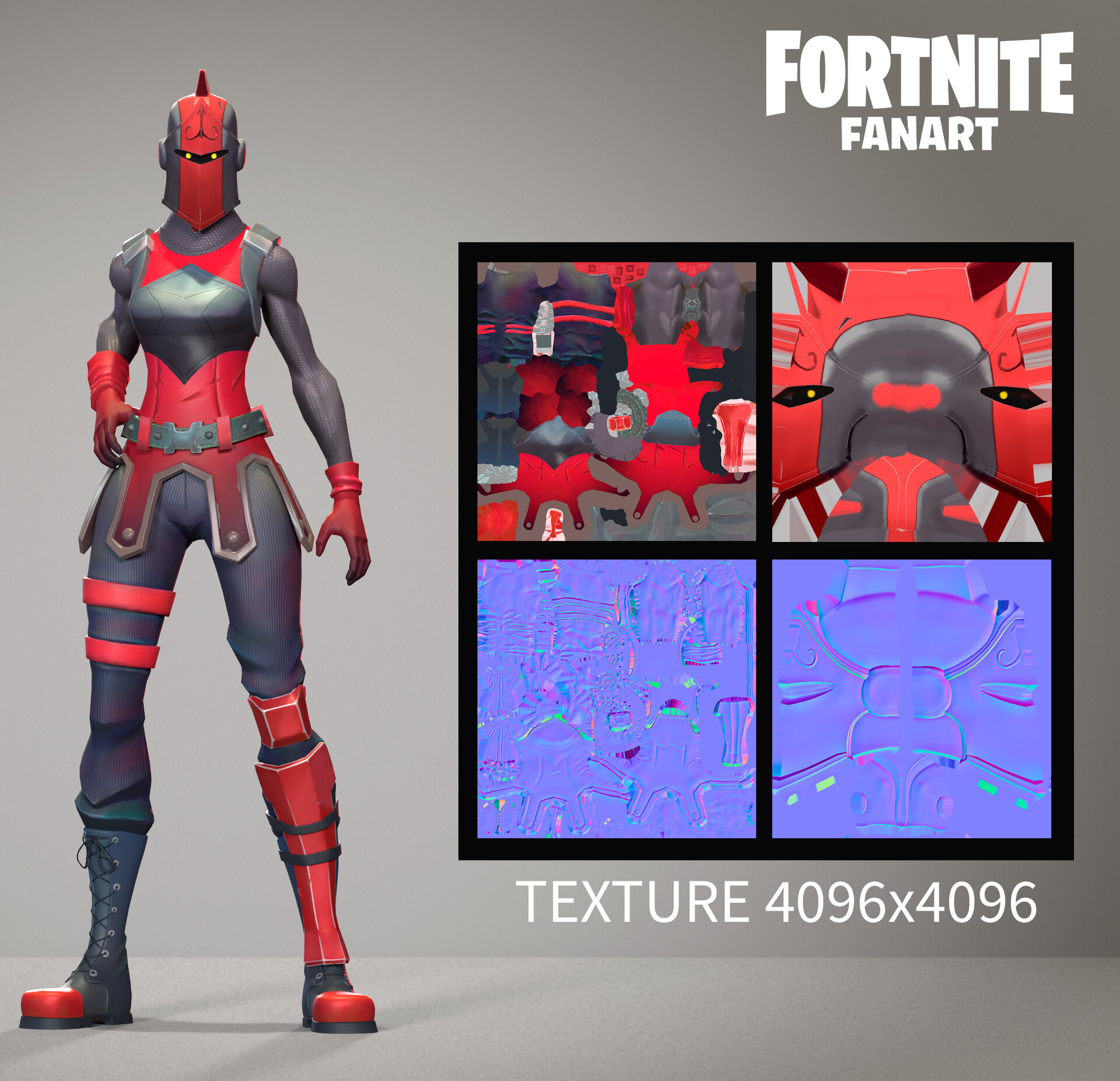 Kussaiyn D - FANART FORTNITE - Red Knight