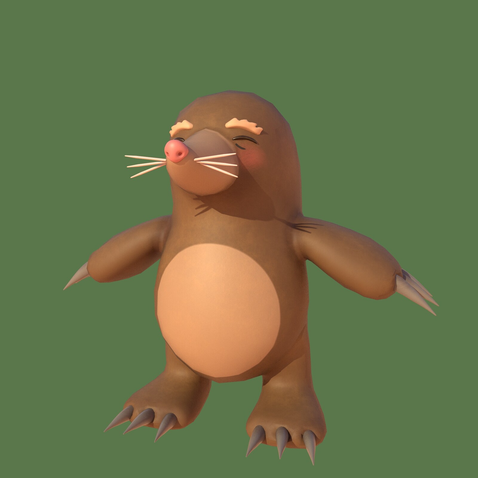 Guac-A-Mole Character: Model, Rig