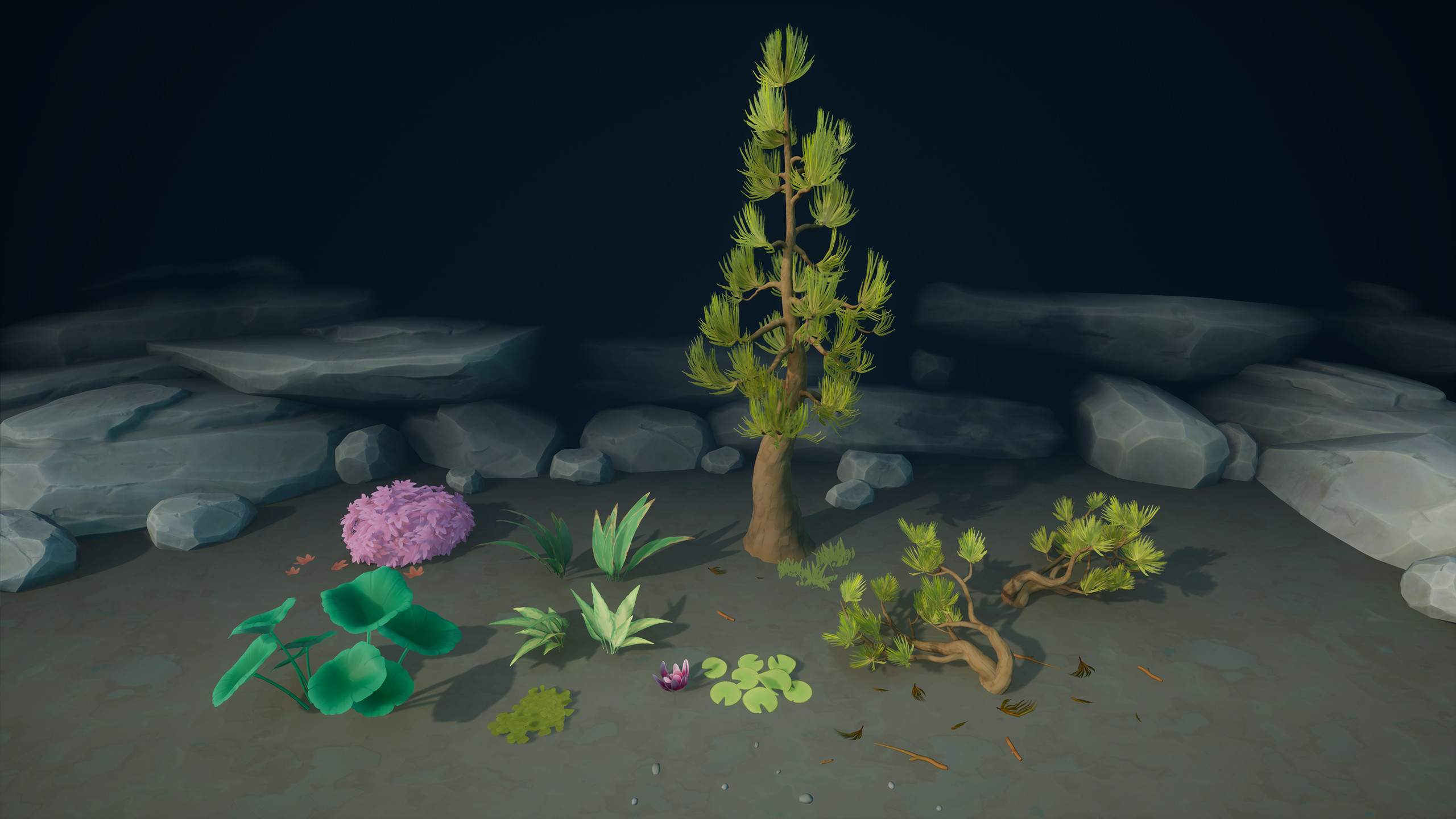 The foliage I made for this project