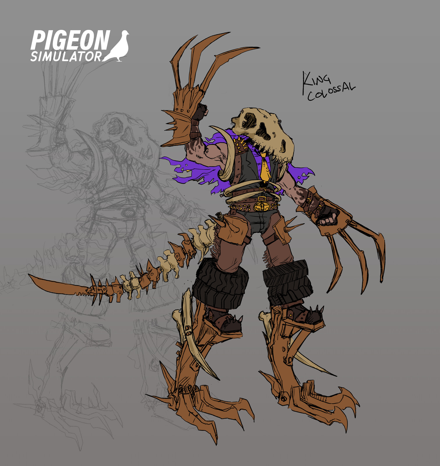 Character Concepts : Colossal Corp, Pigeon Simulator