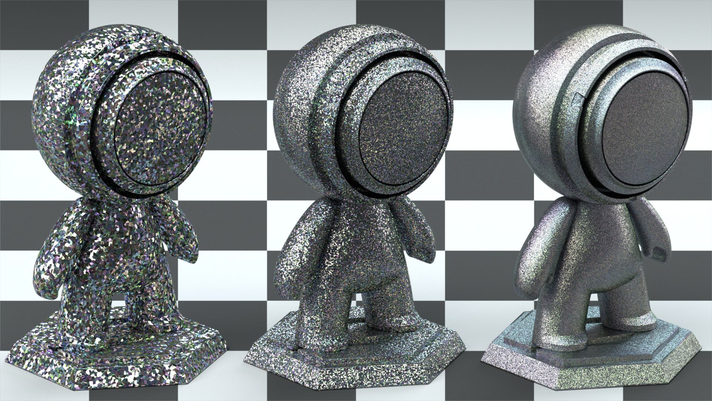 It started with a glitter material I made in Substance 3D Designer