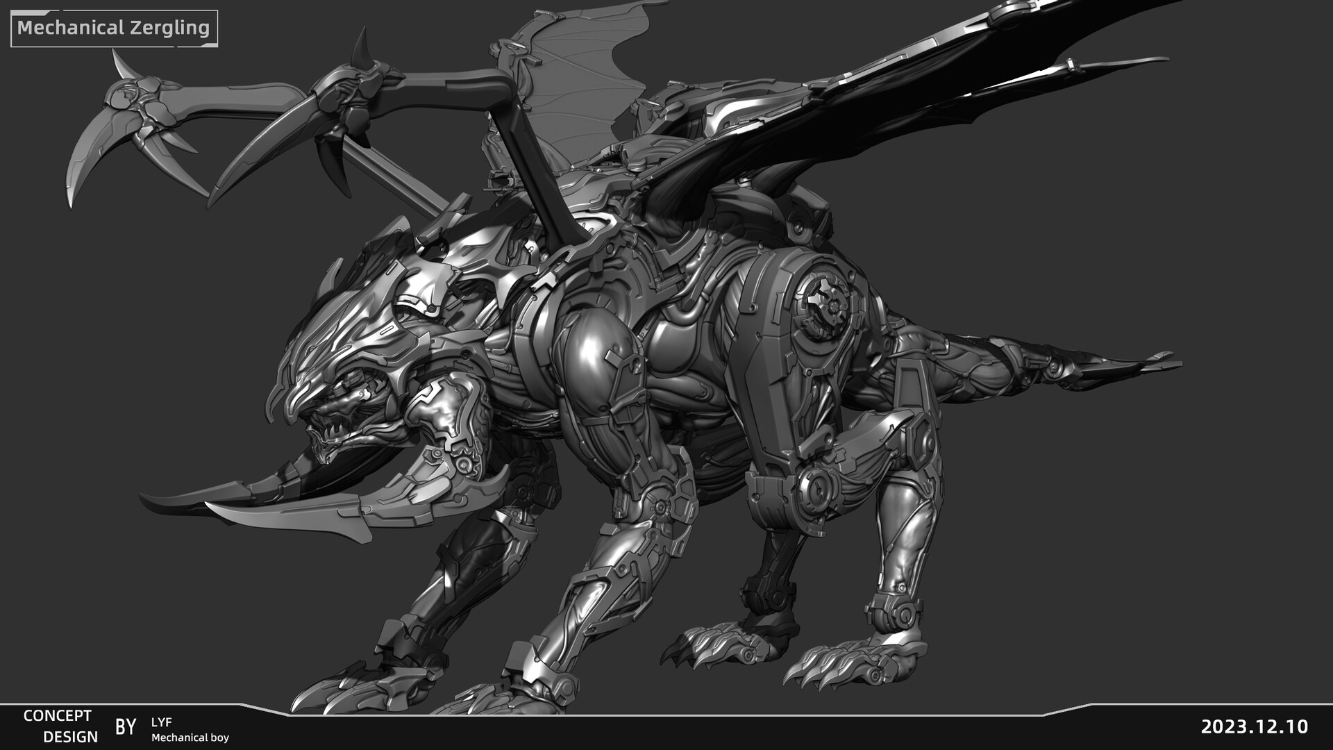 ArtStation - SC2：Mechanical Zergling Final edition