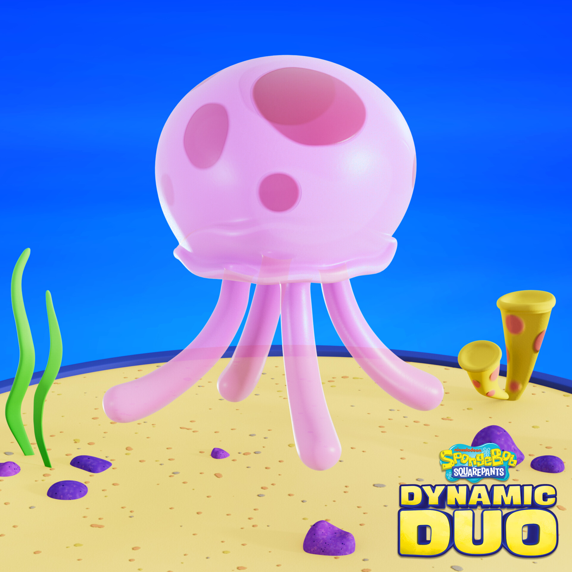 ArtStation - Jellyfish  SpongeBob SquarePants: Dynamic Duo