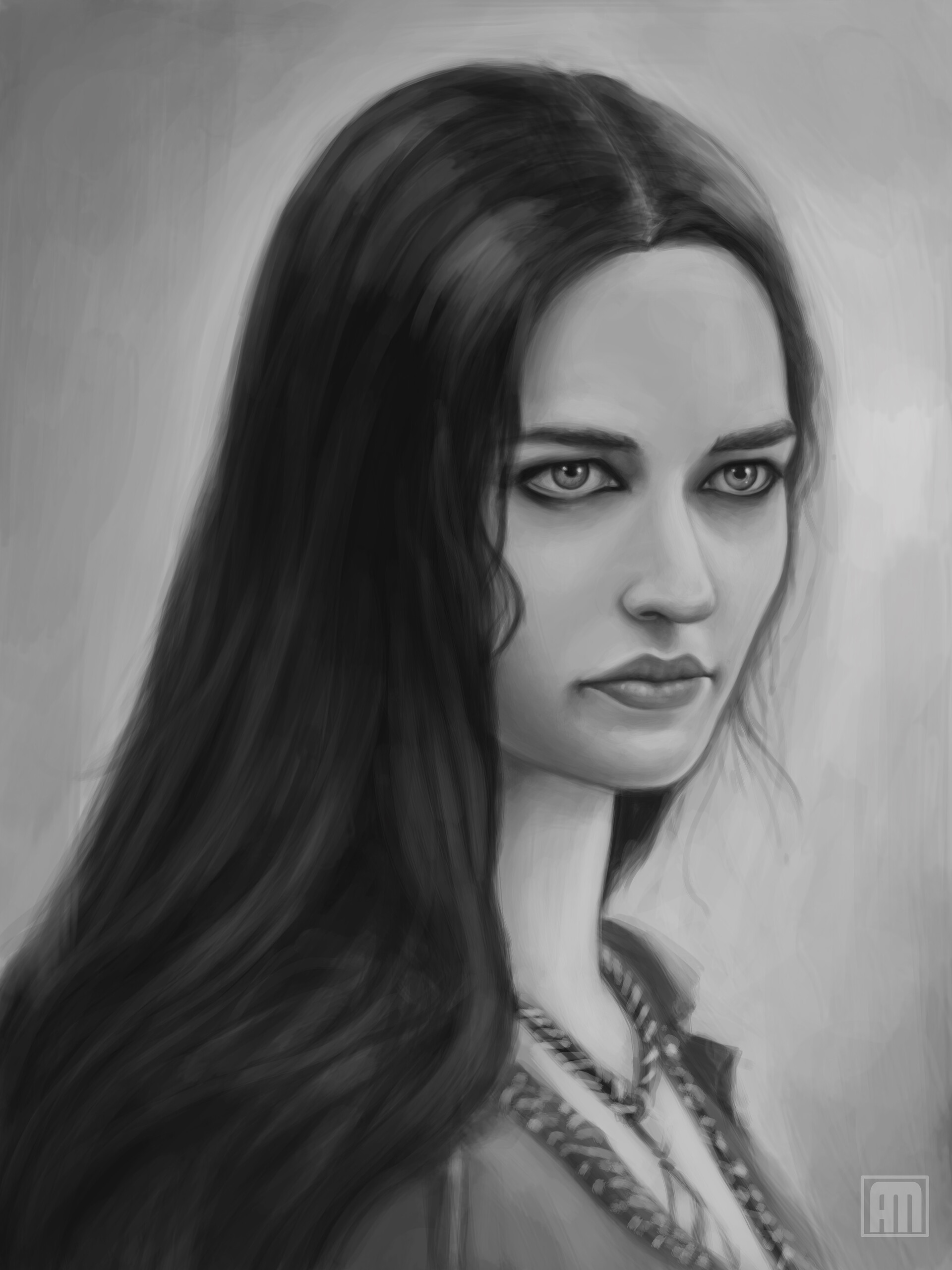 ArtStation - Eva Green Portrait