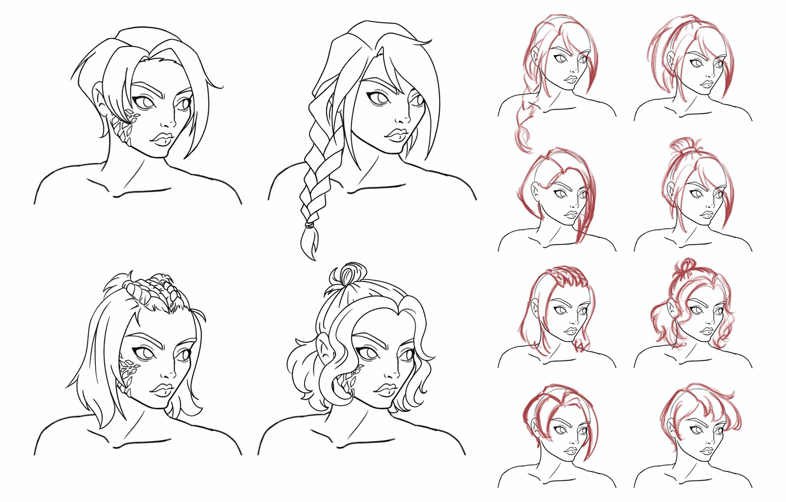 Hairstyle studies