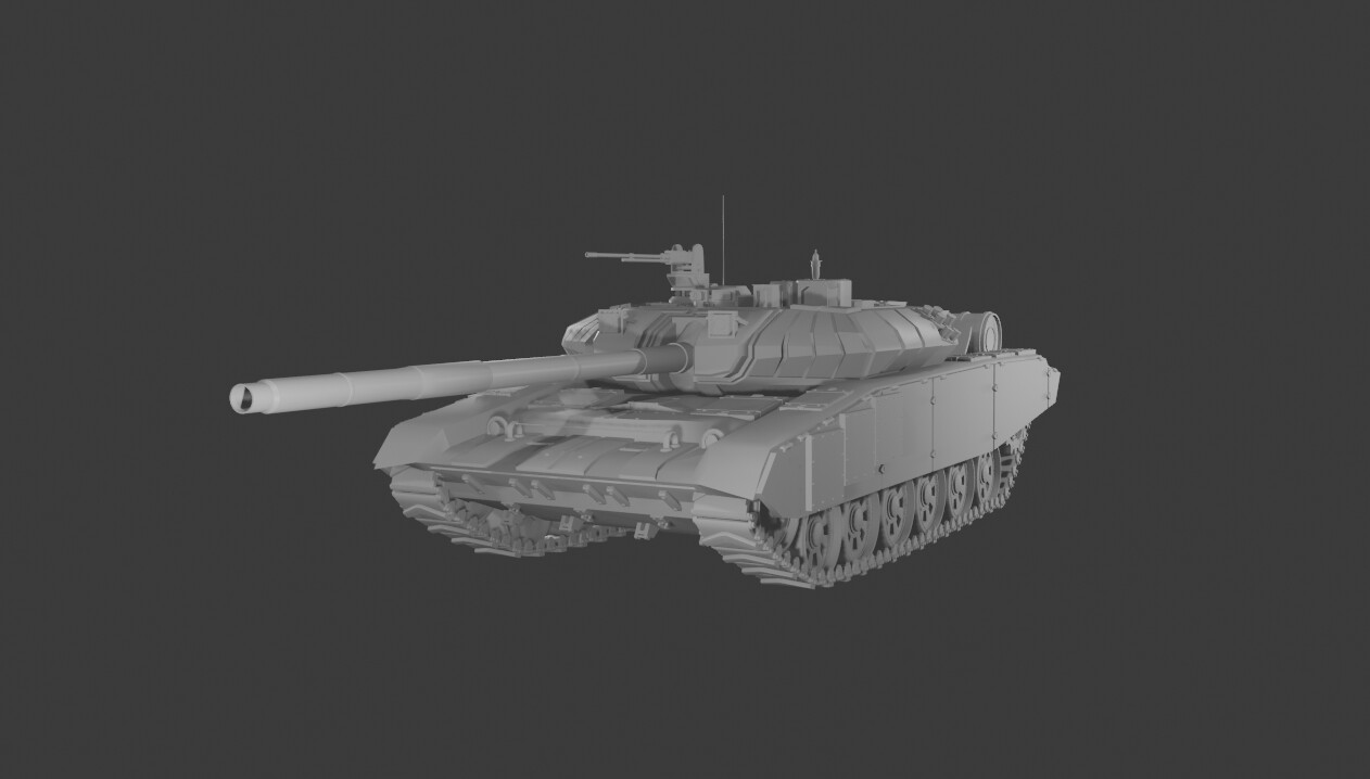 ArtStation - Russian Tank (T90) (Unfinished)