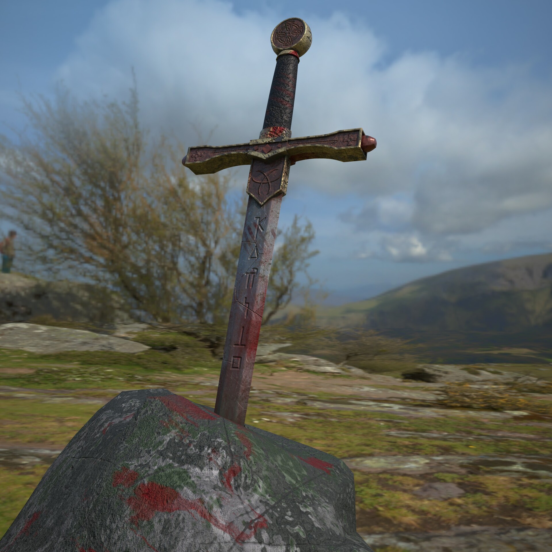 ArtStation Catholic sword.