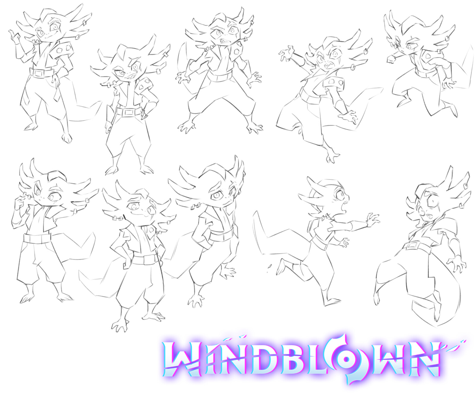Axolotl concept arts.