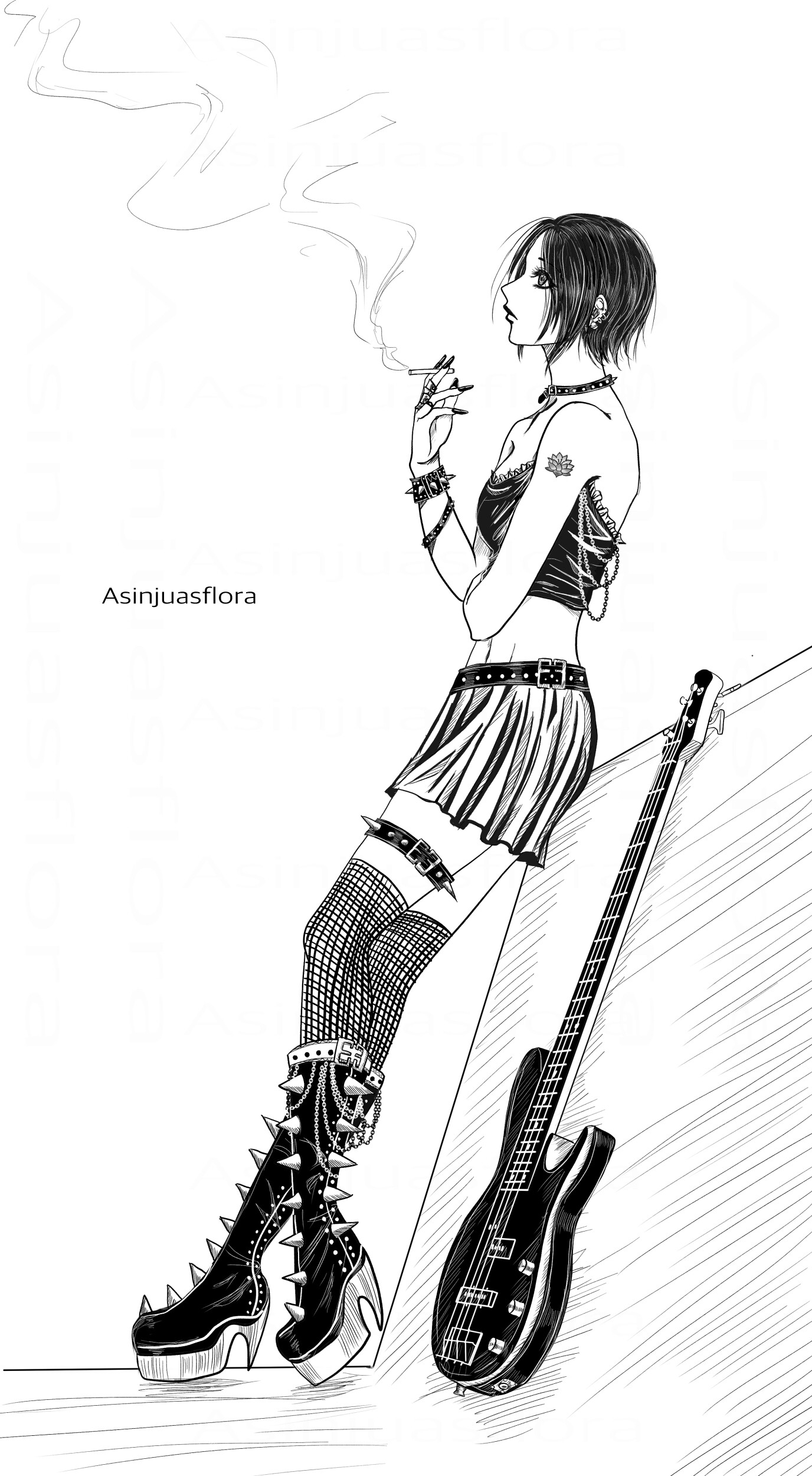 矢沢あいカラー複製イラスト 「NANA」