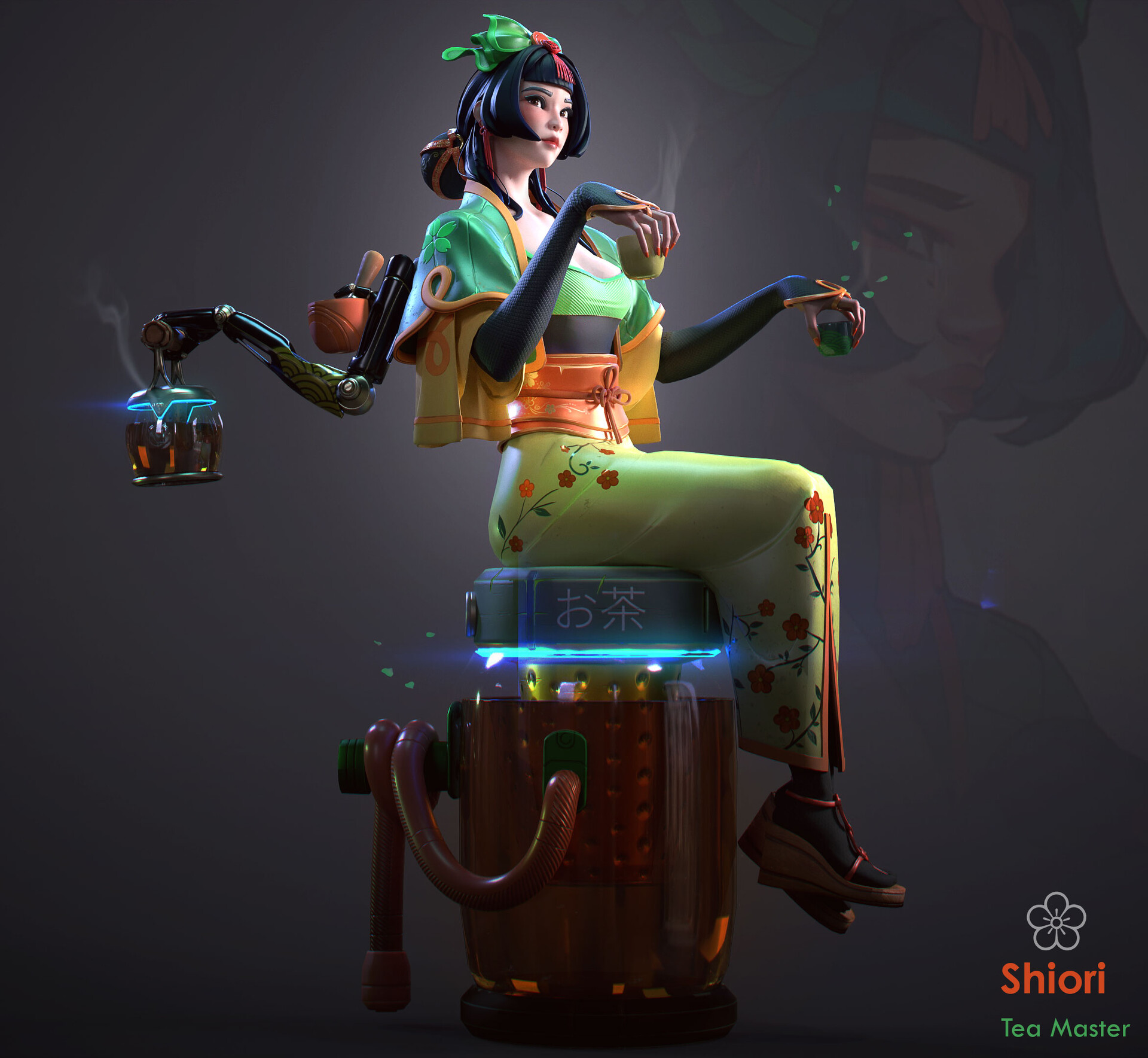 ArtStation - Shiori - The Tea Master