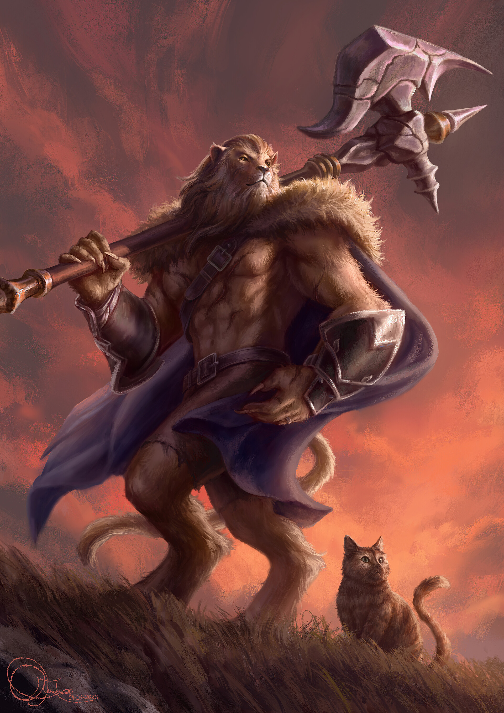 ArtStation Leonin Barbarian