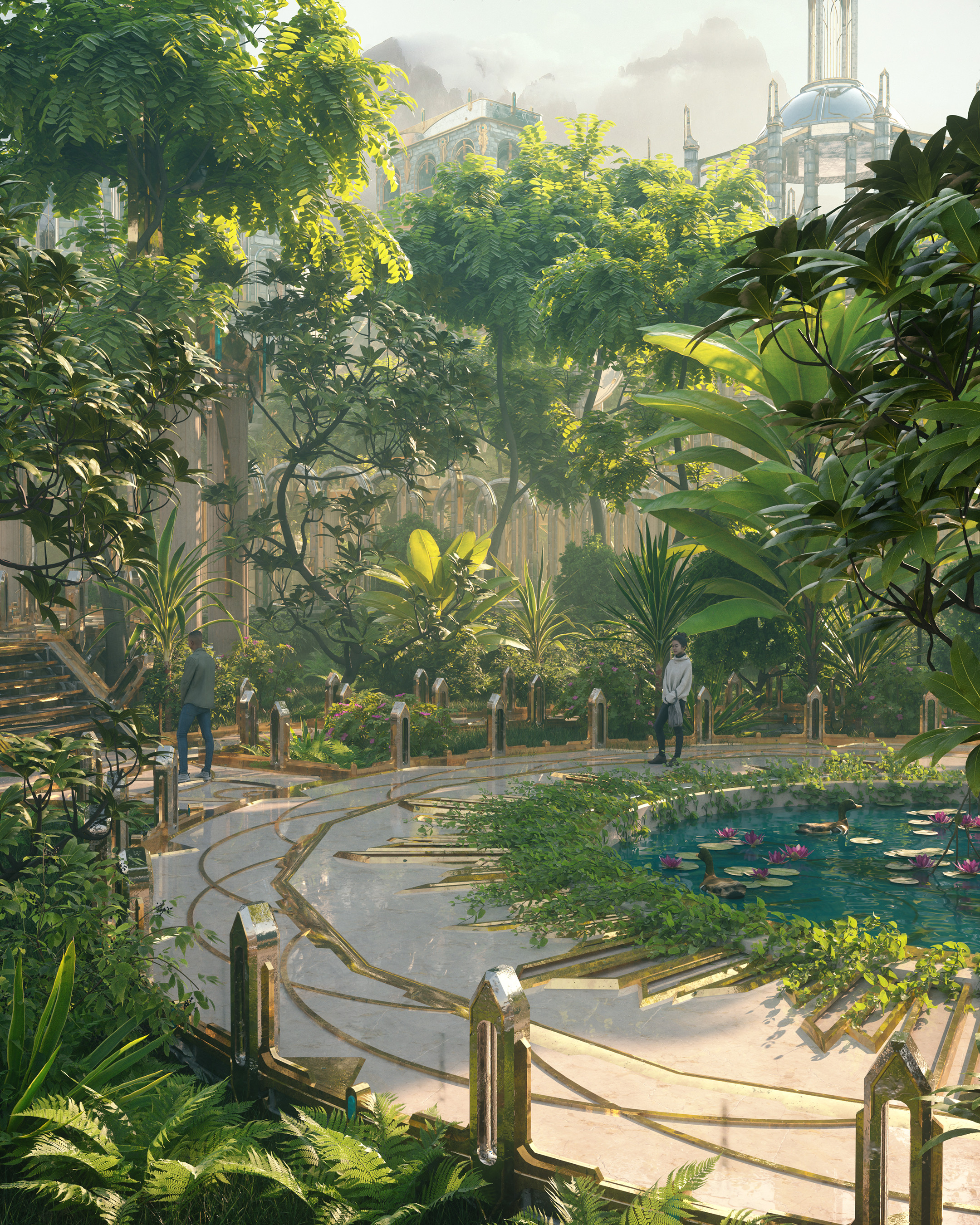 ArtStation - Enchanted Gardens I