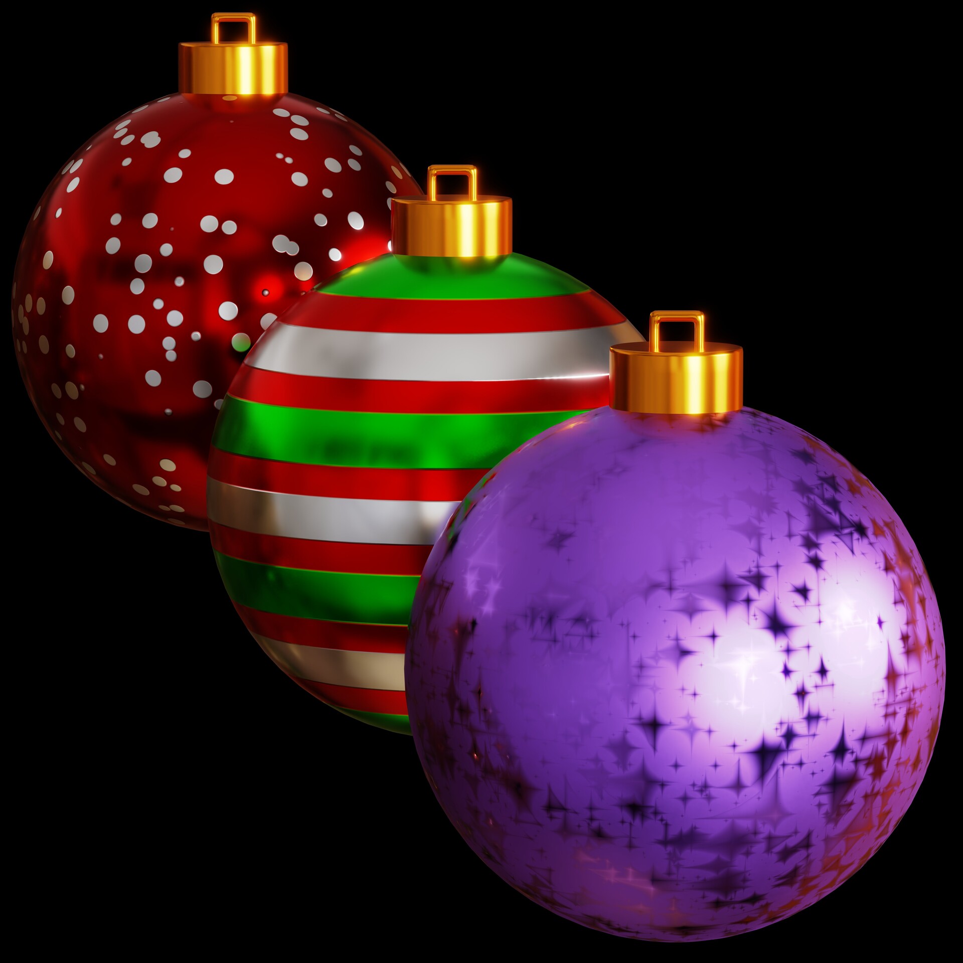 Procedural Christmas Ball Ornaments (Blender Tutorial) 