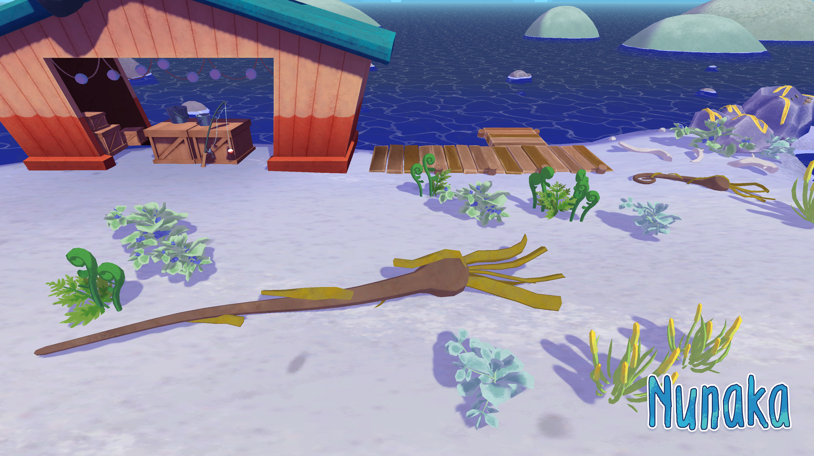 I created the plants in this image. Most of the other assets were originally modeled by Brookes Eggleston, and I did another pass adding detail and optimizing.