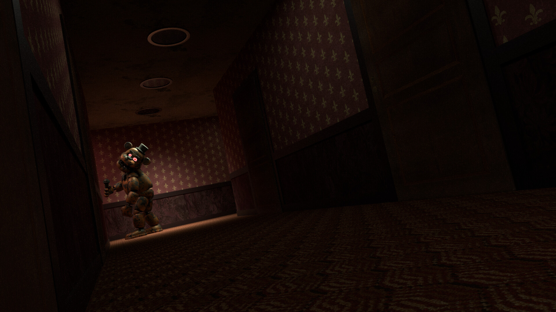 ArtStation - Fnaf - Haunted Hallway