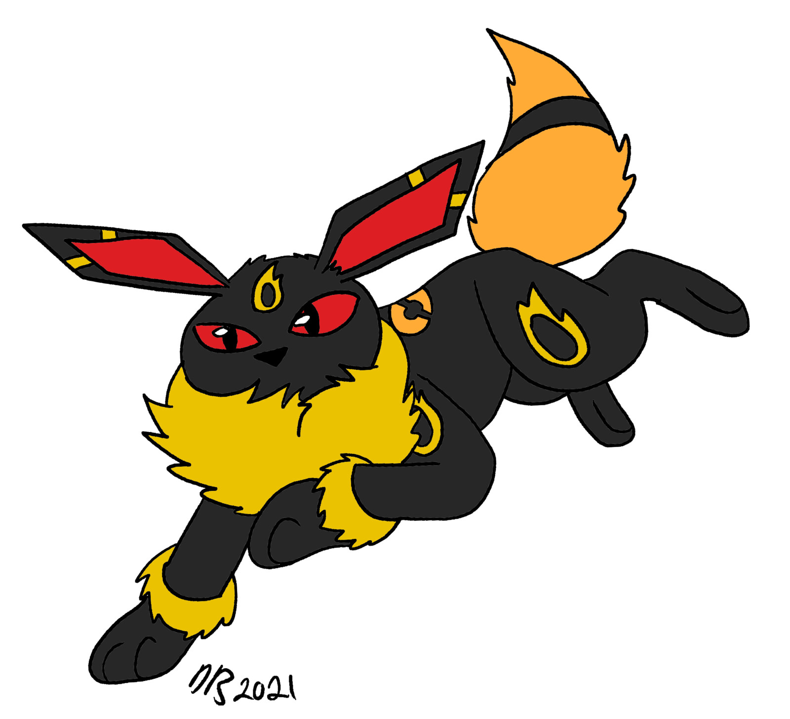 GrandIsland Furry Umbreon Flareon PokeFusion grandisland-furry-umbreon-flareon-pokefusion