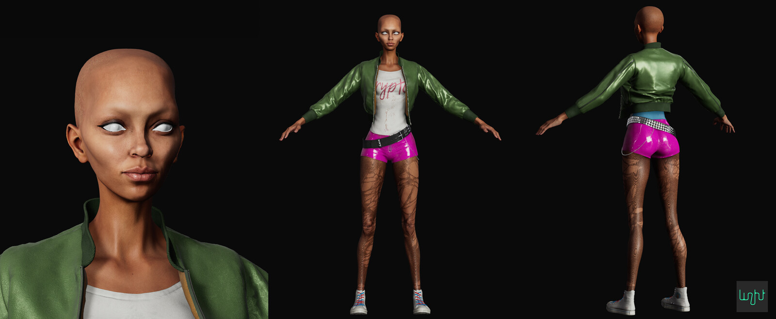 full character texturing