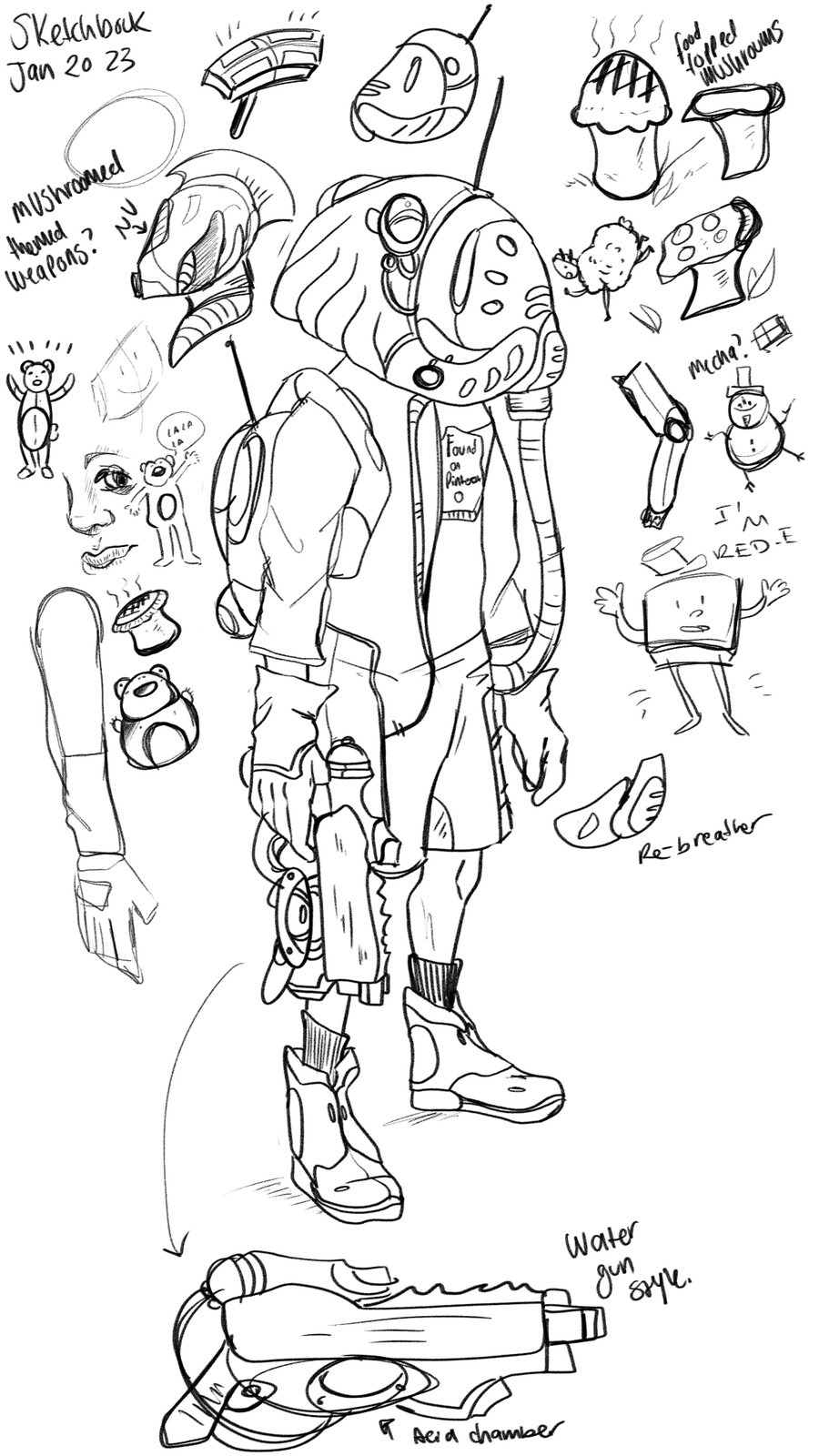 Sketchbook doodles to relive stress 