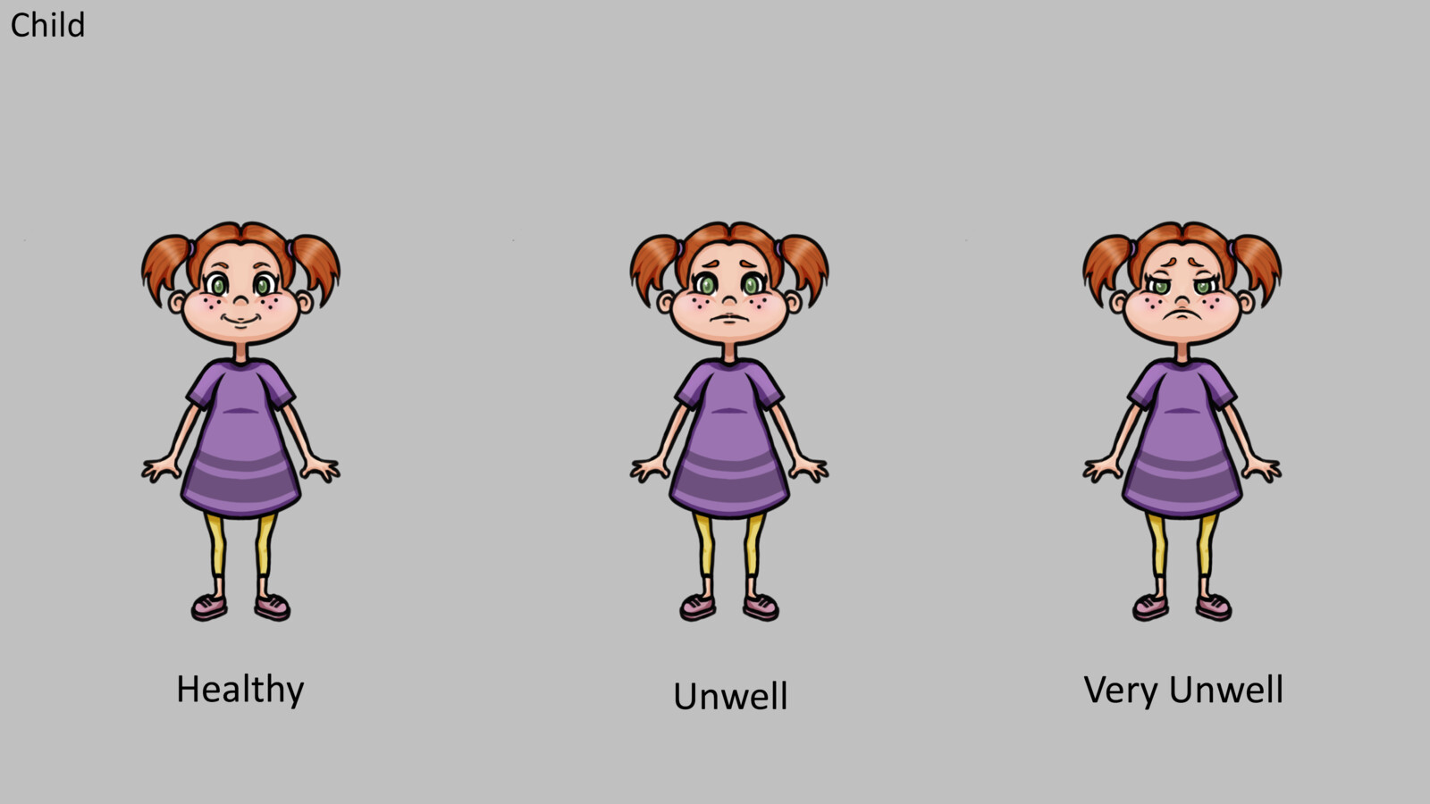 Selectable Character Portrait sprite sheet, child for Cells At War. Created in Photoshop.