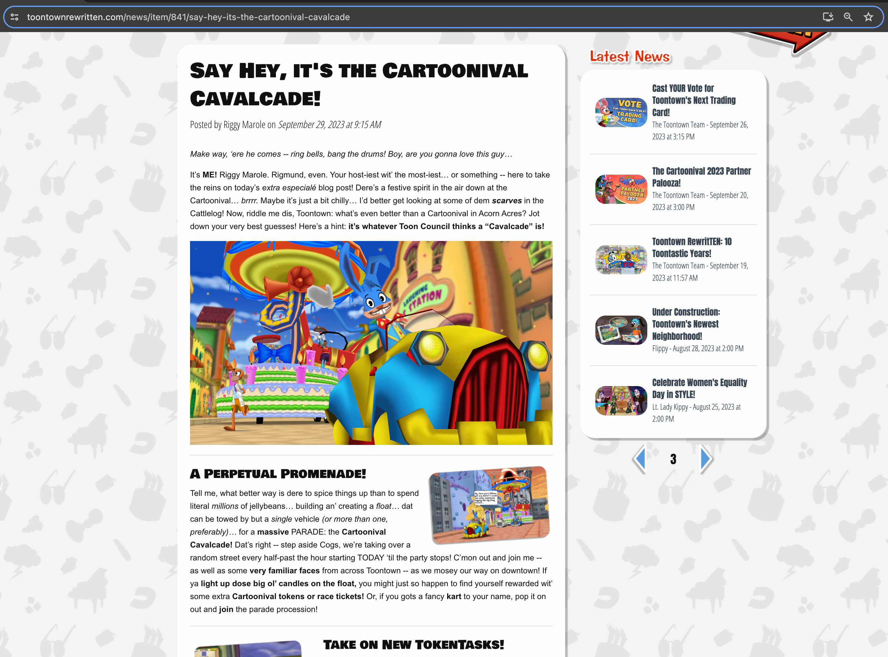 Toontown Rewritten Blog Post