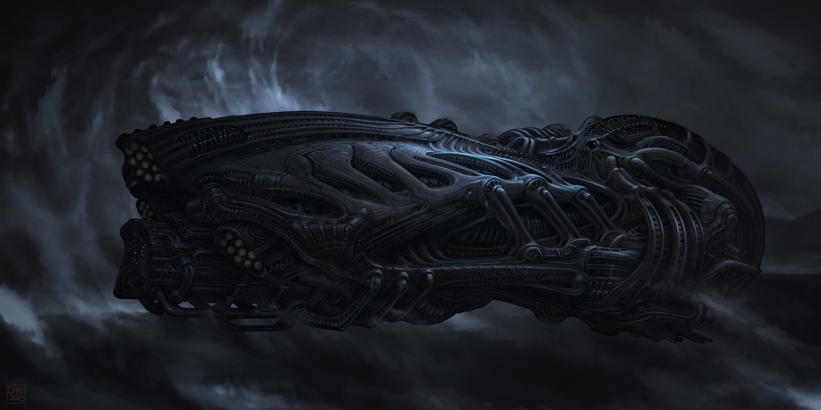 Alien spaceship [Giger style art]
