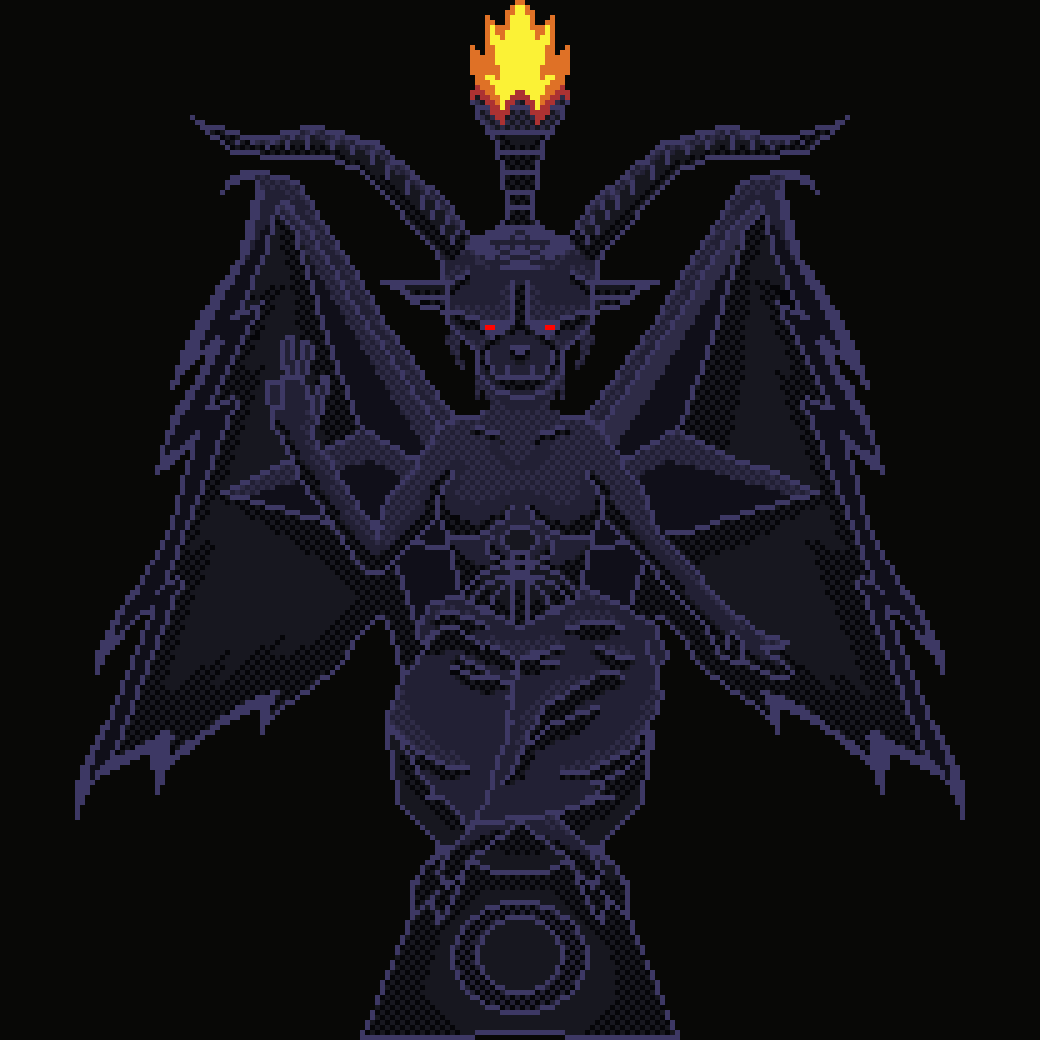 Digital Coffin Baphomet