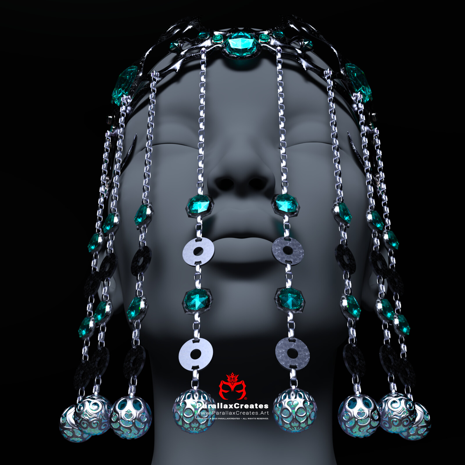 3D Jewelry Veils by ParallaxCreates
