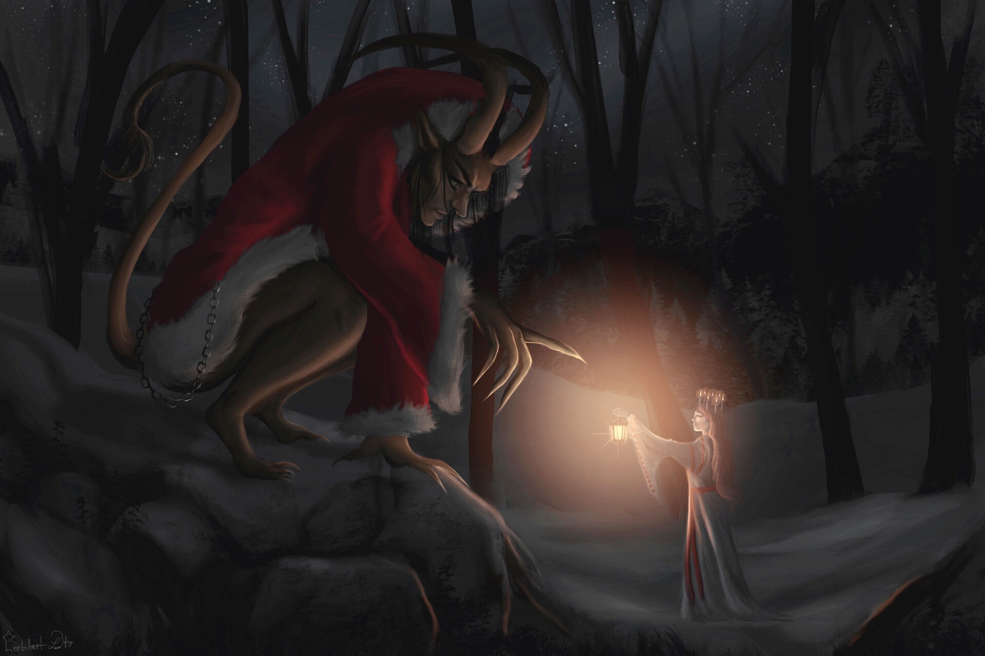 ArtStation Krampus, 2024 wishes card