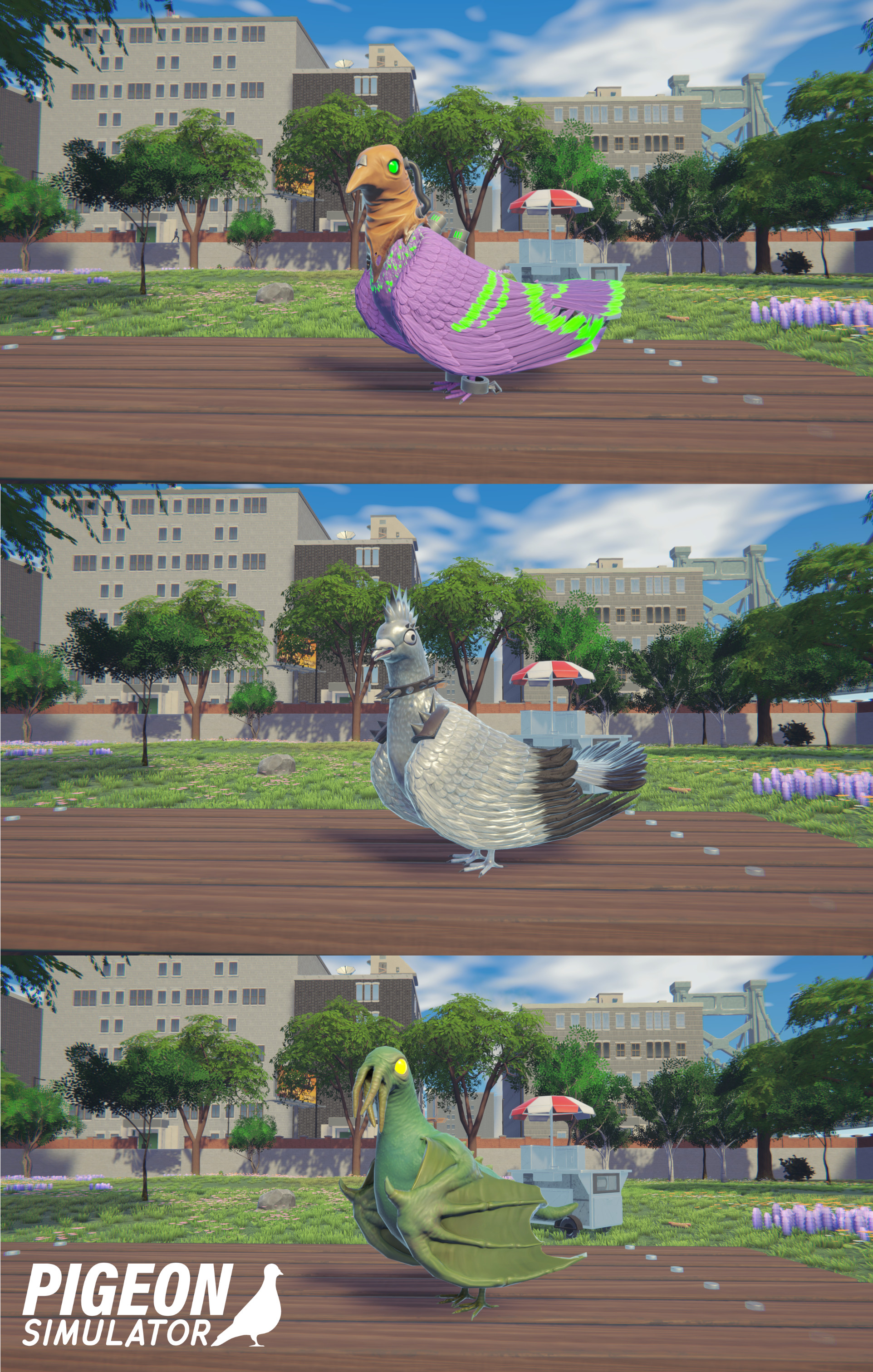 Pigeon skins in-game