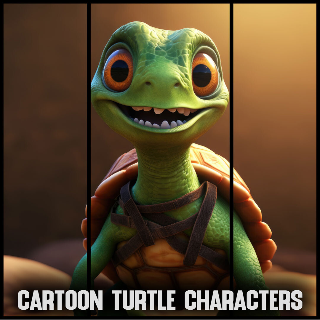 ArtStation - Cartoon Turtle Characters