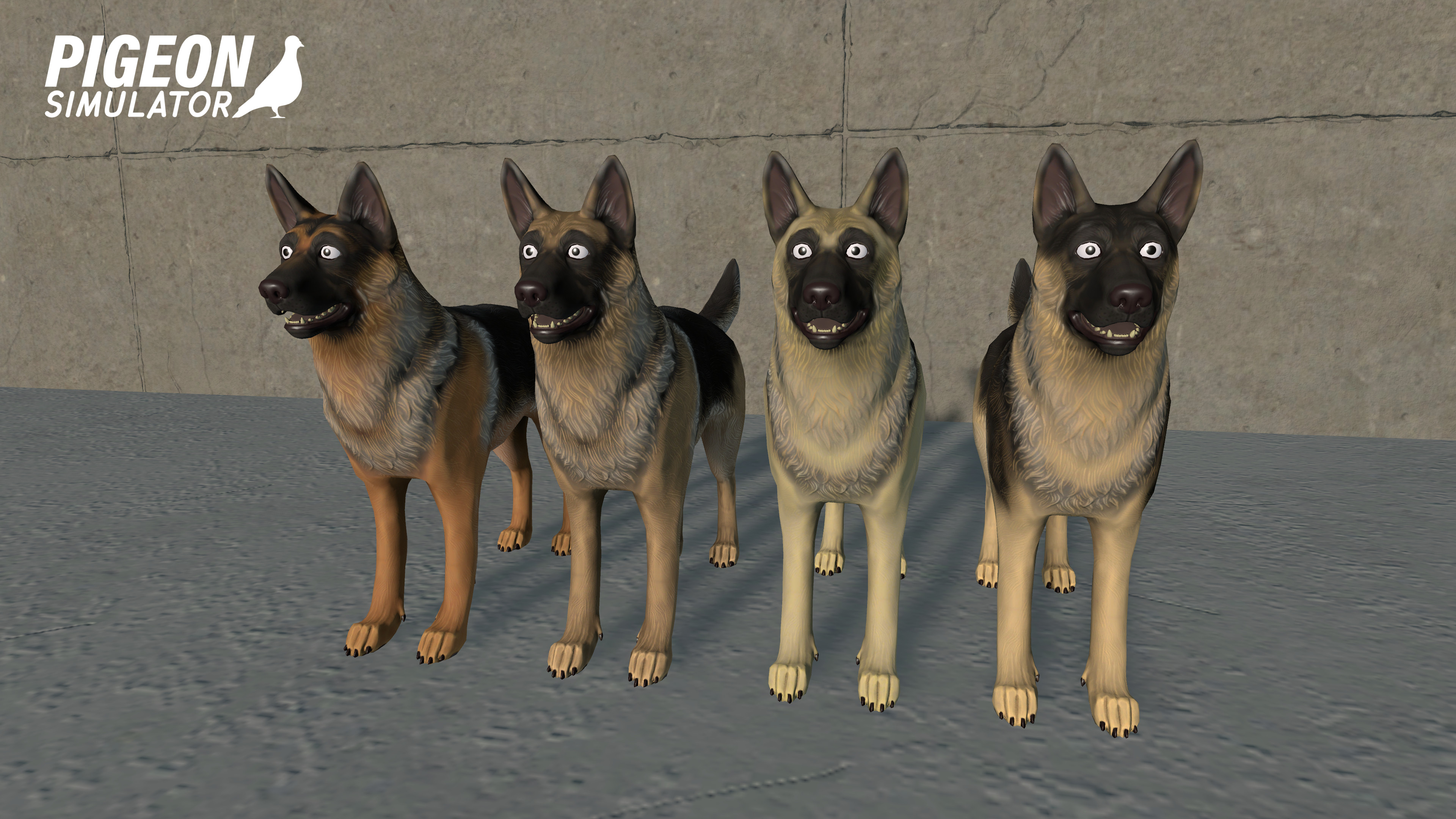 Shepherd dog material variations