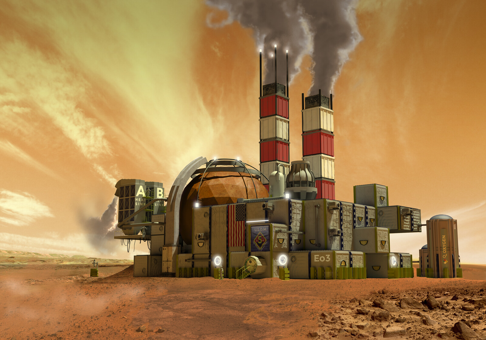 Martian Power Plant
