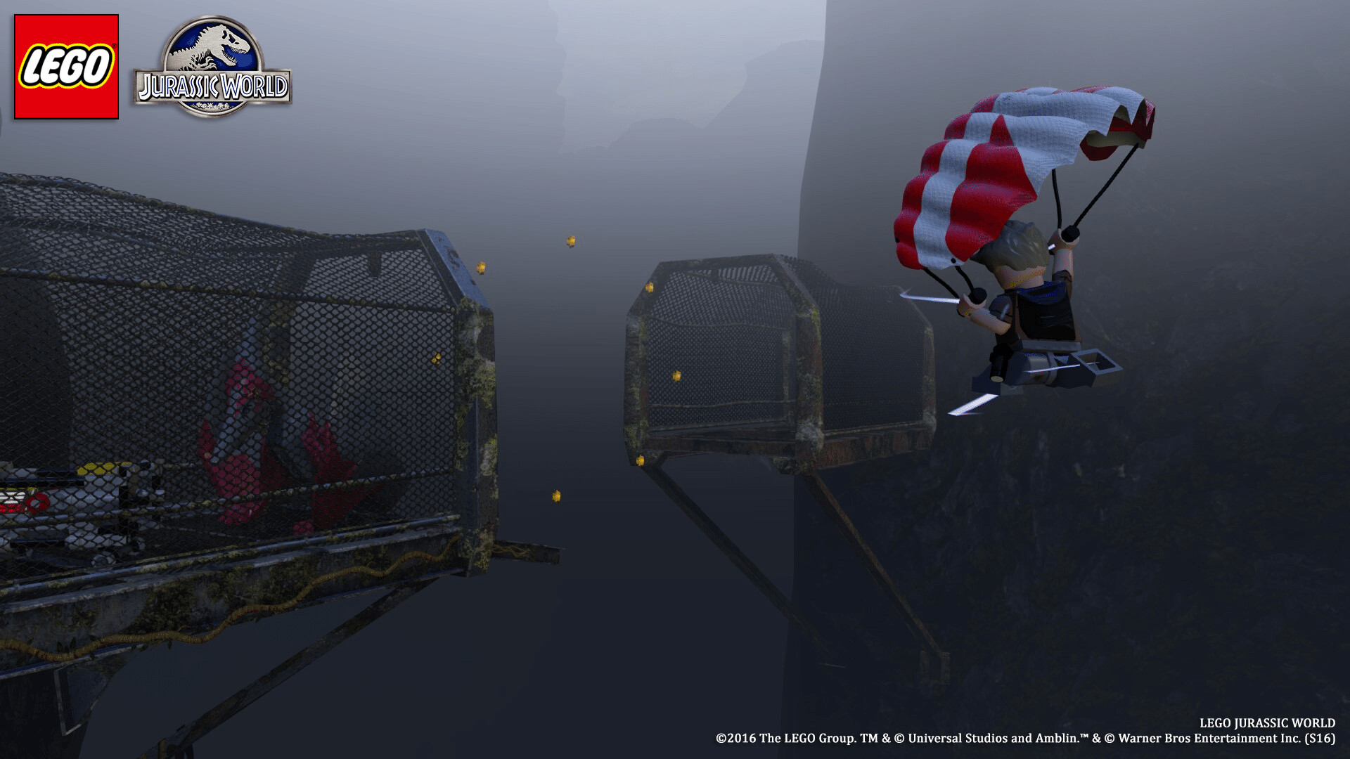 Lego jurassic shop world parachute