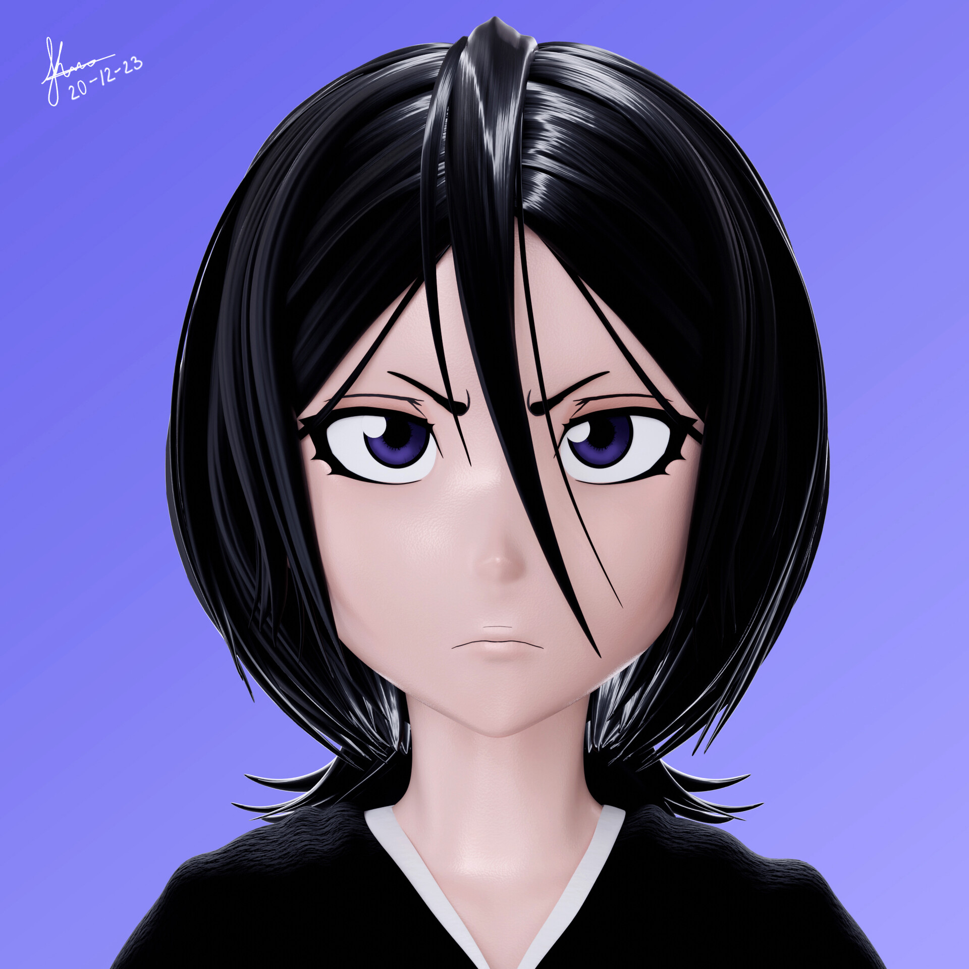ArtStation Rukia from Bleach💜