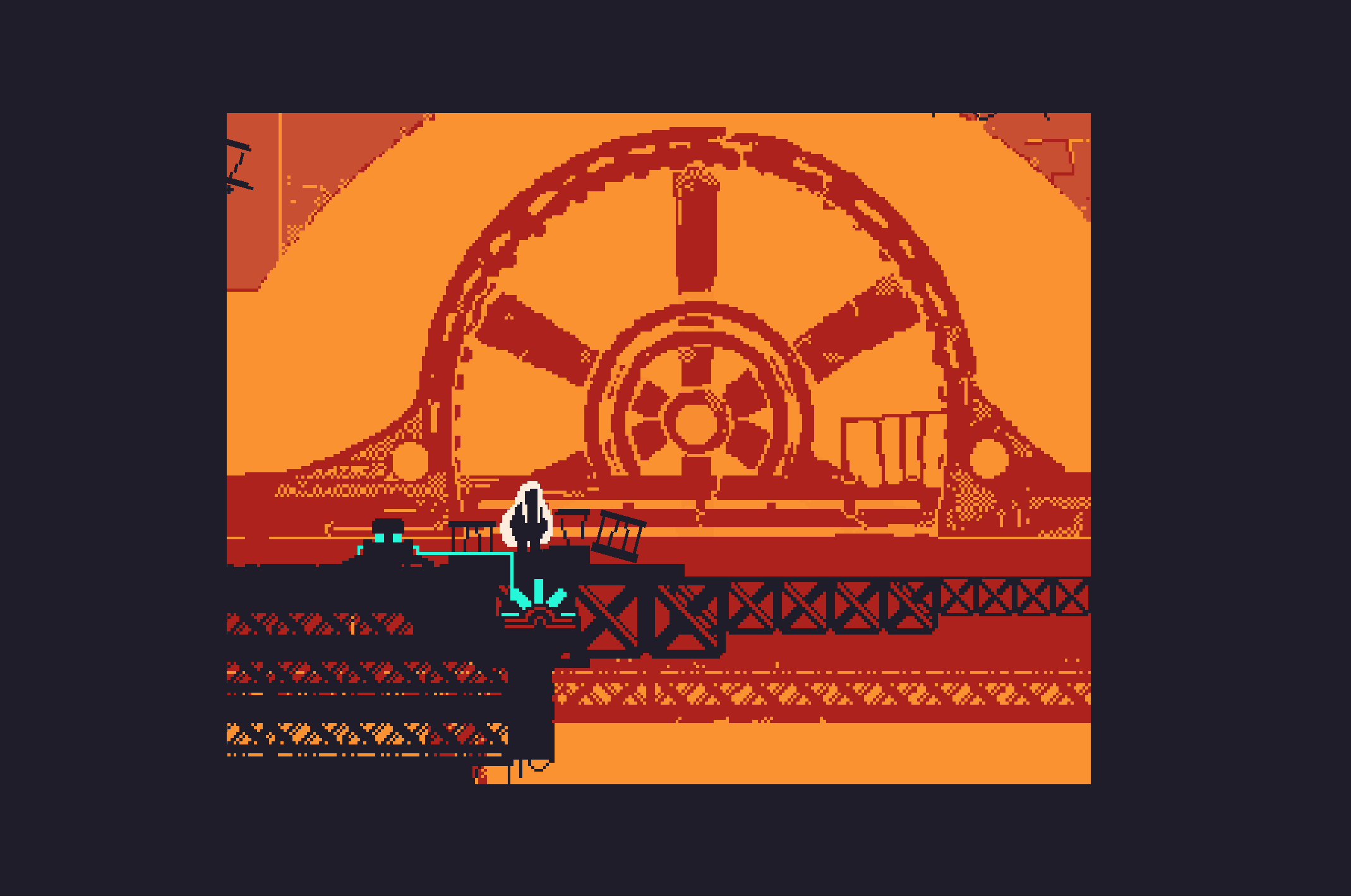 Background animation and sprites made by me.