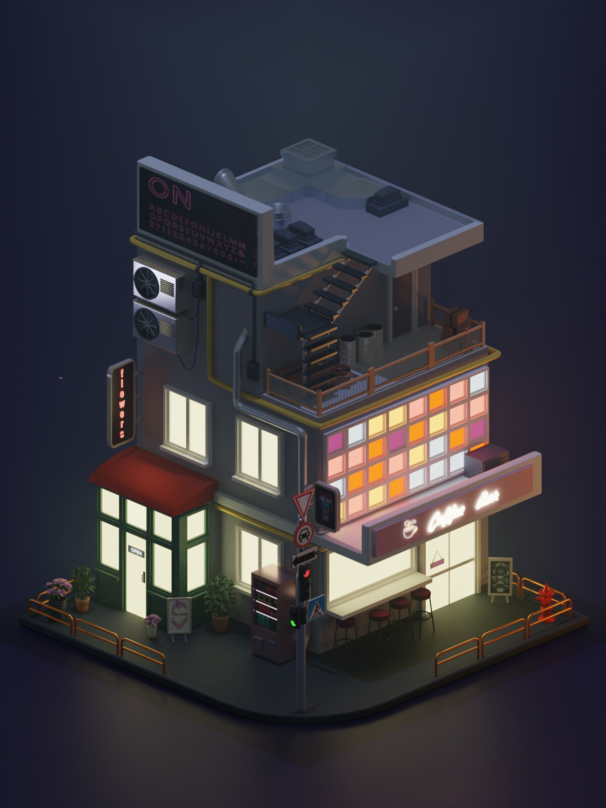 ArtStation - 3d model of the building