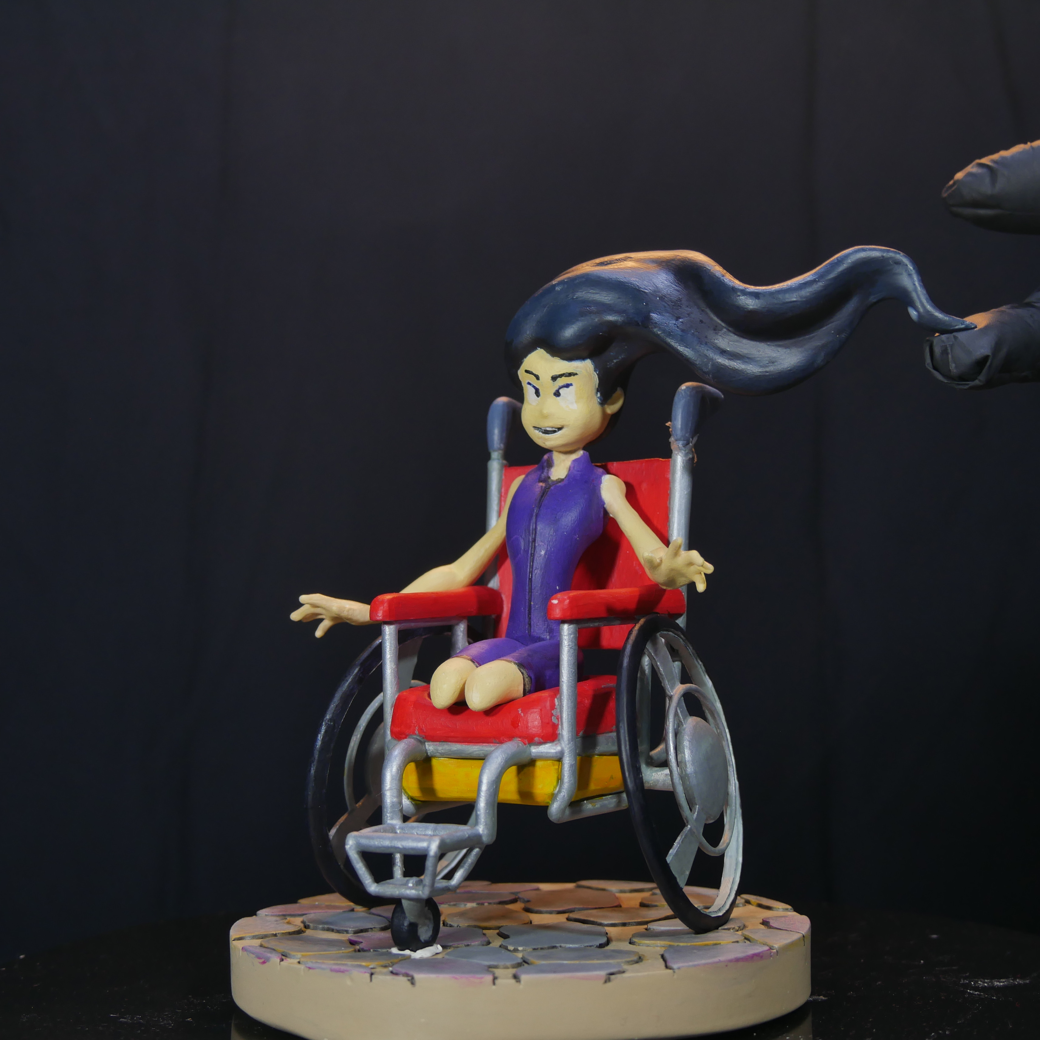 Here is the same model with the wheelchair