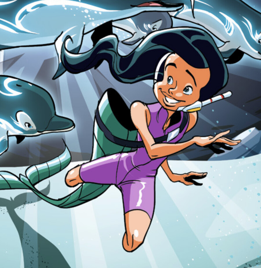 Cleo as she appears in the comic