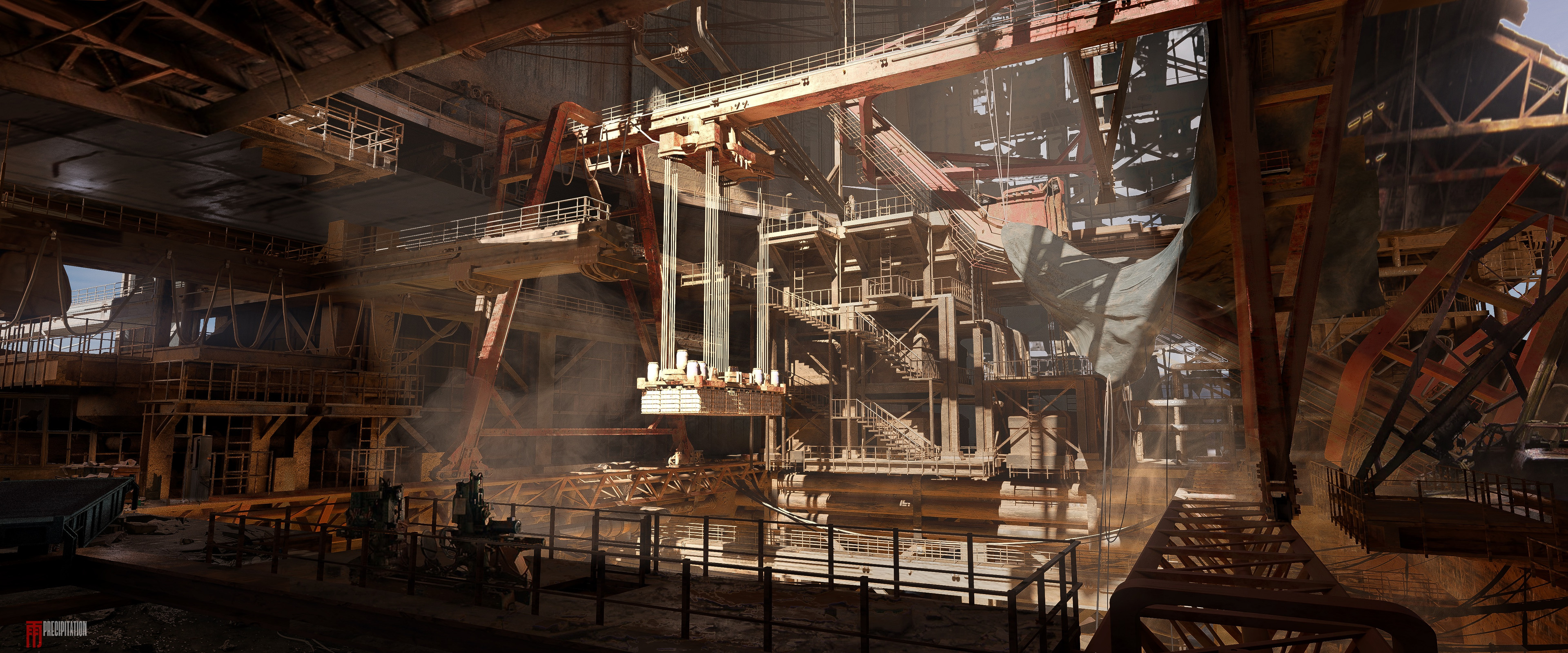 main area where goods and salt are transferred