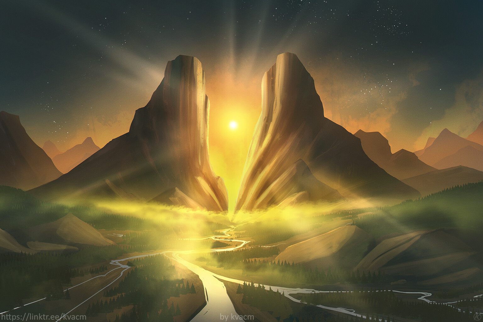 Pass of Glowing River