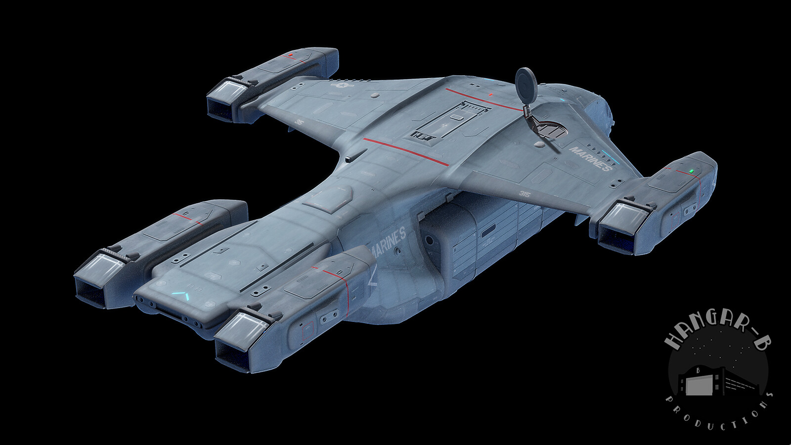High gain antenna deployed