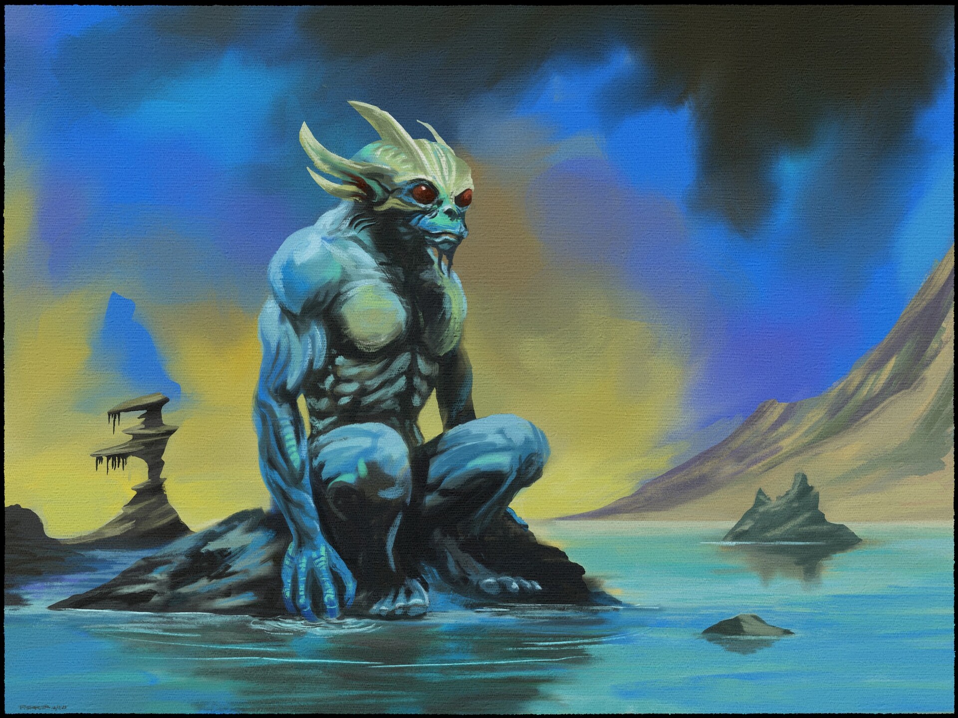 ArtStation - Alien from a water planet