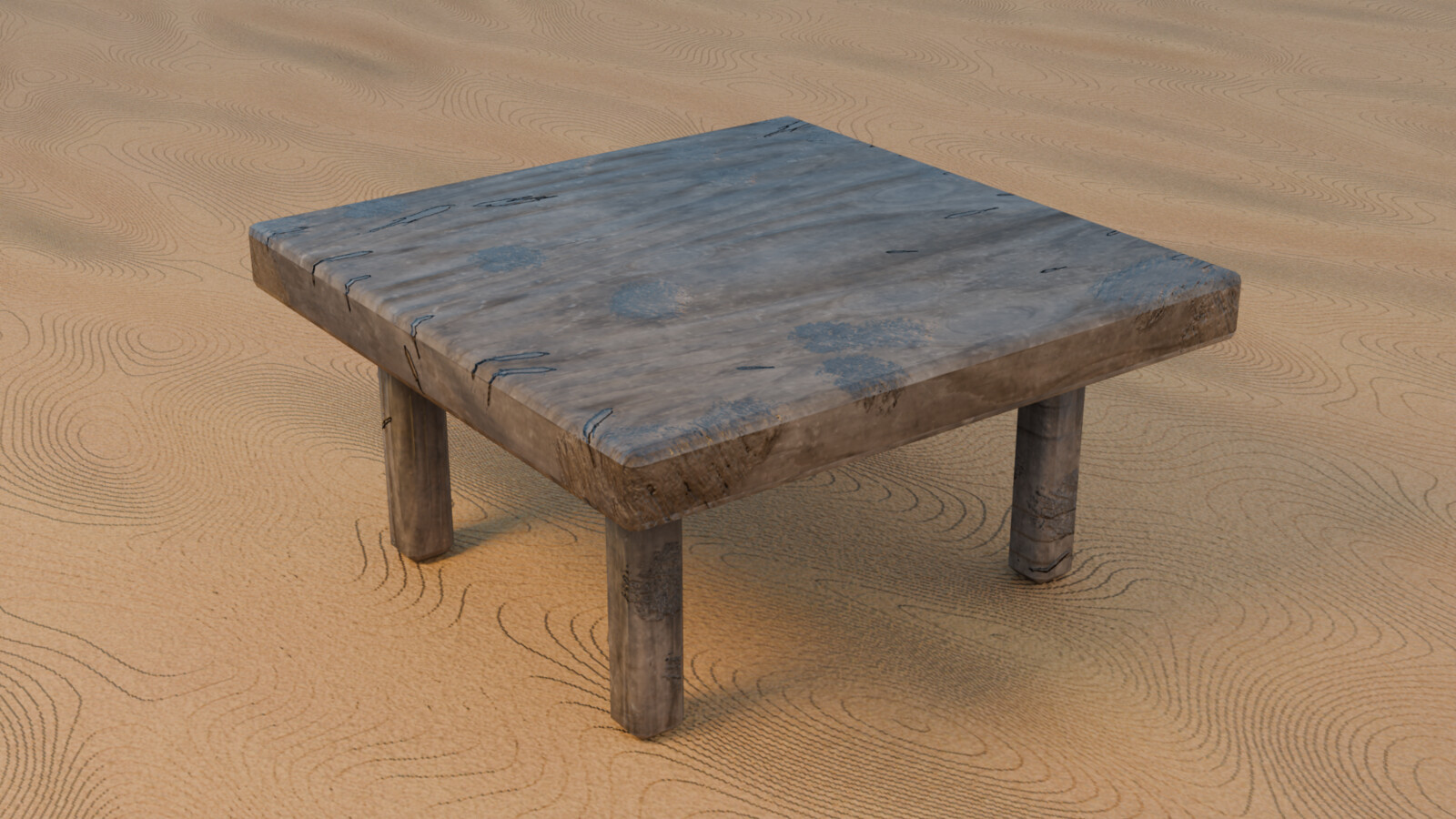 The table (rendered in Blender)