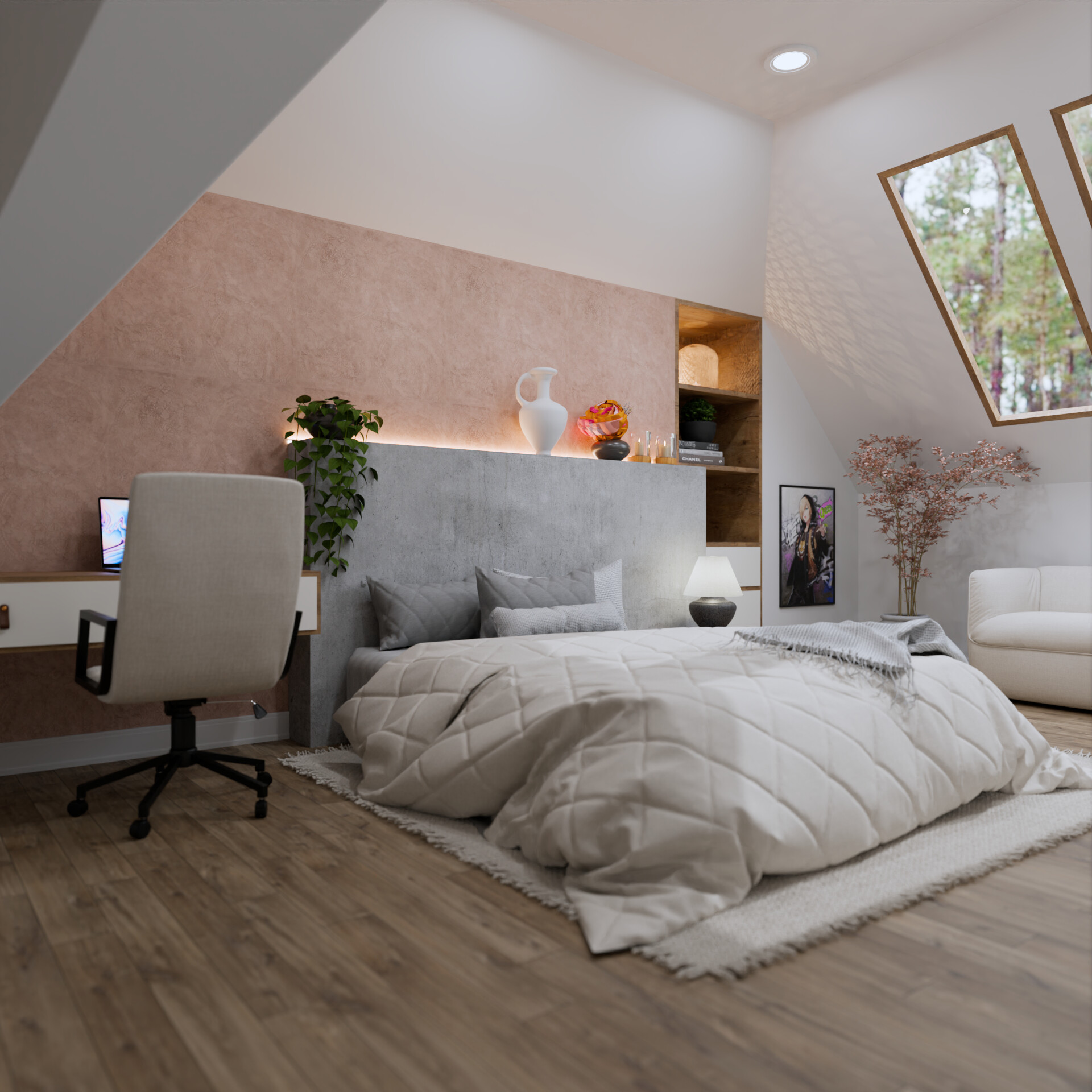 Alvaro Celis - Attic Room, Cypress TX, Carolina Pinzon Design Home