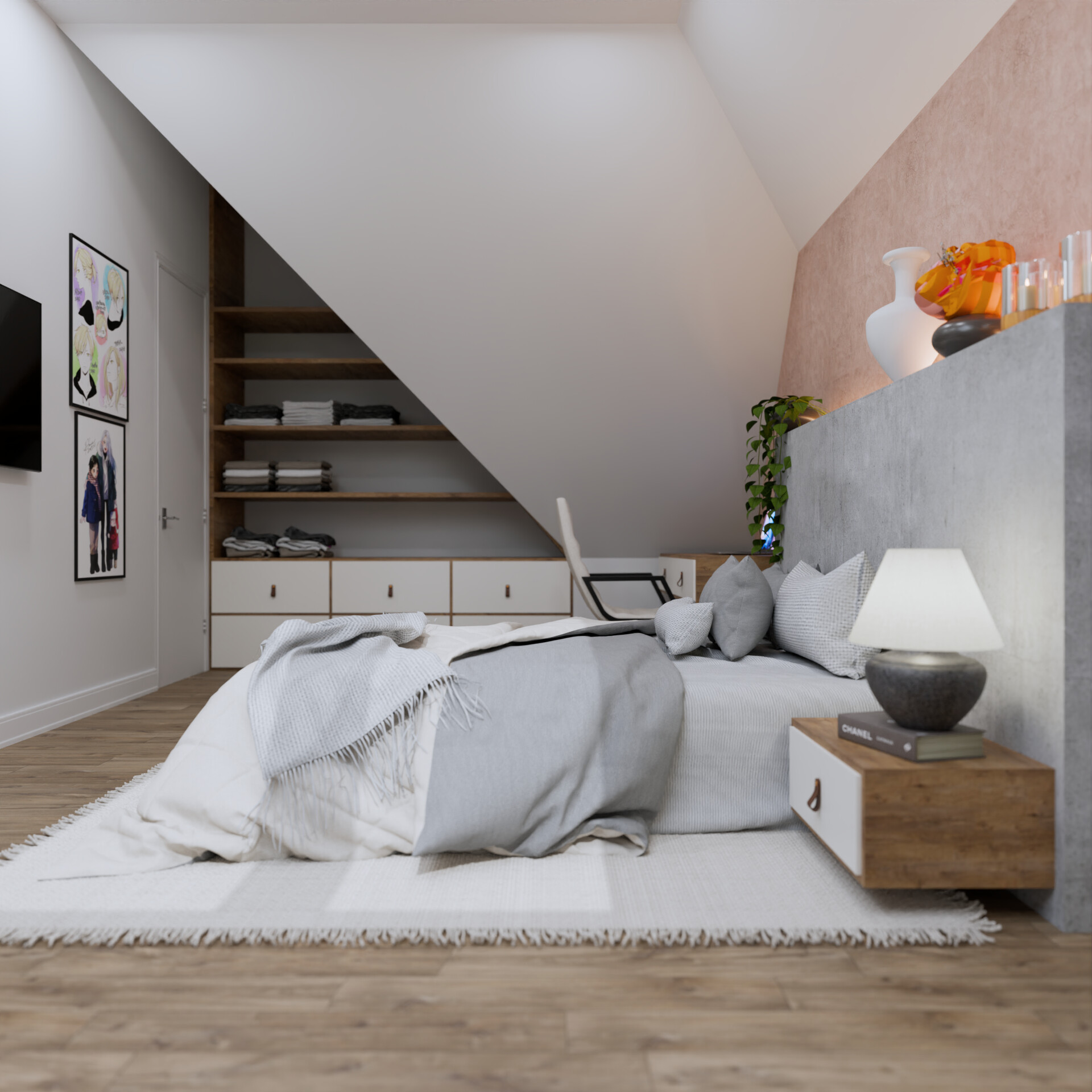 Alvaro Celis - Attic Room, Cypress TX, Carolina Pinzon Design Home