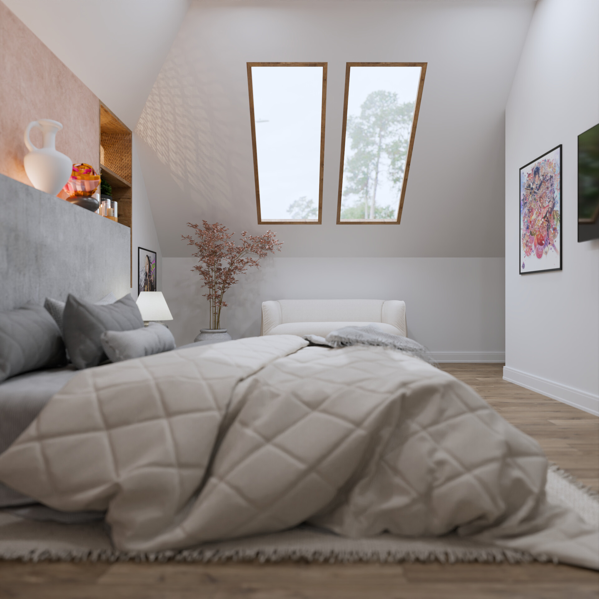 Alvaro Celis - Attic Room, Cypress TX, Carolina Pinzon Design Home