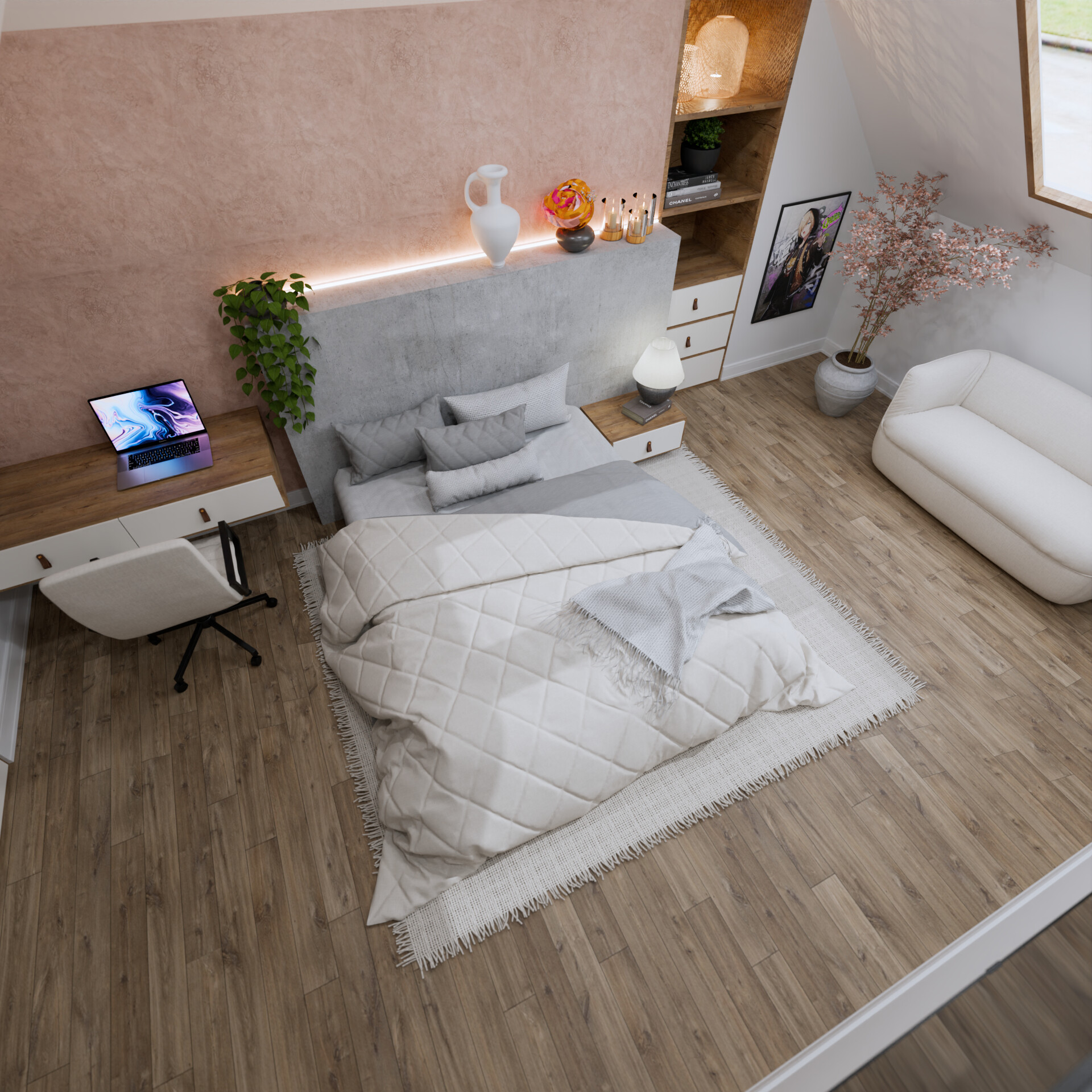 Alvaro Celis - Attic Room, Cypress TX, Carolina Pinzon Design Home