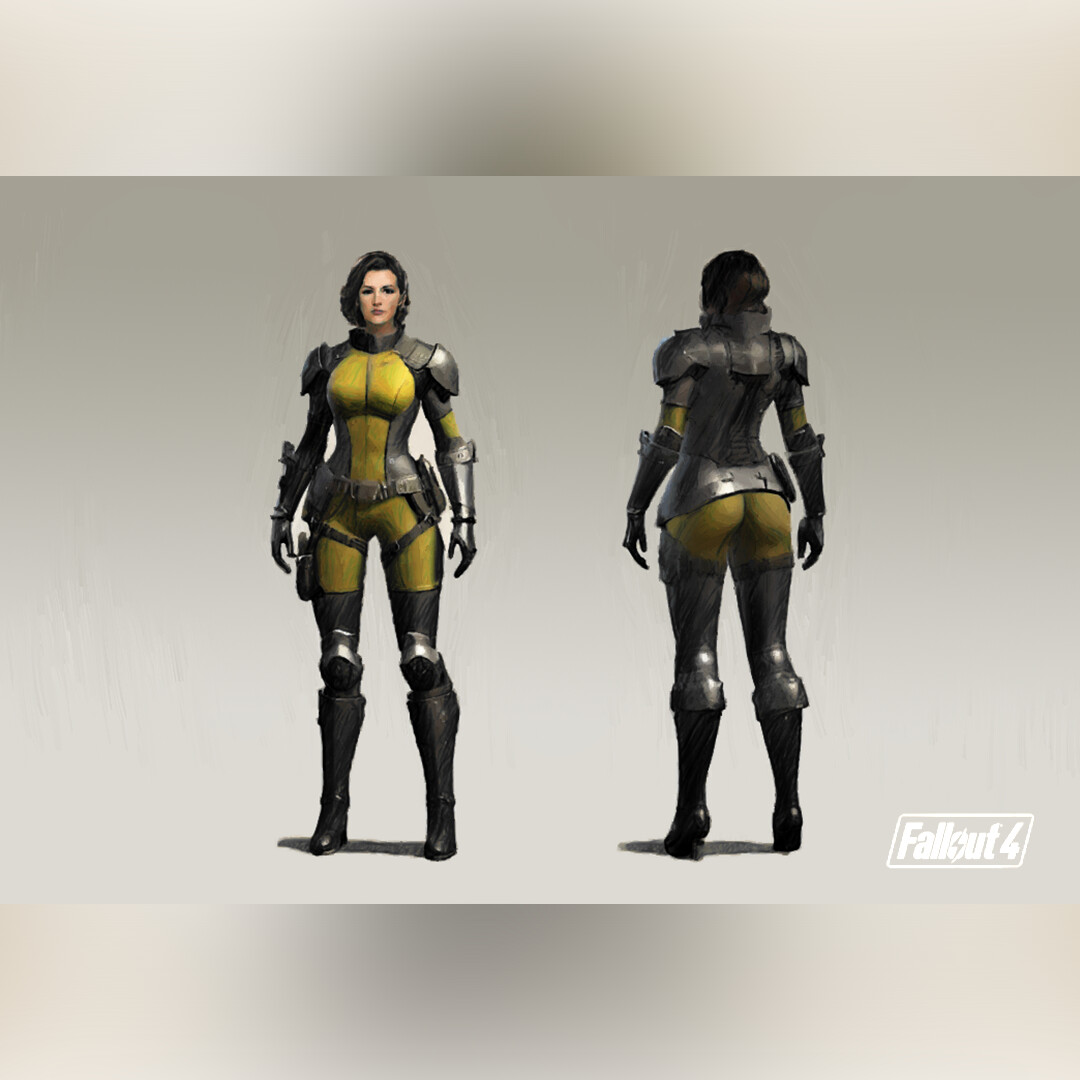 ArtStation - Female armor of Fallout 4